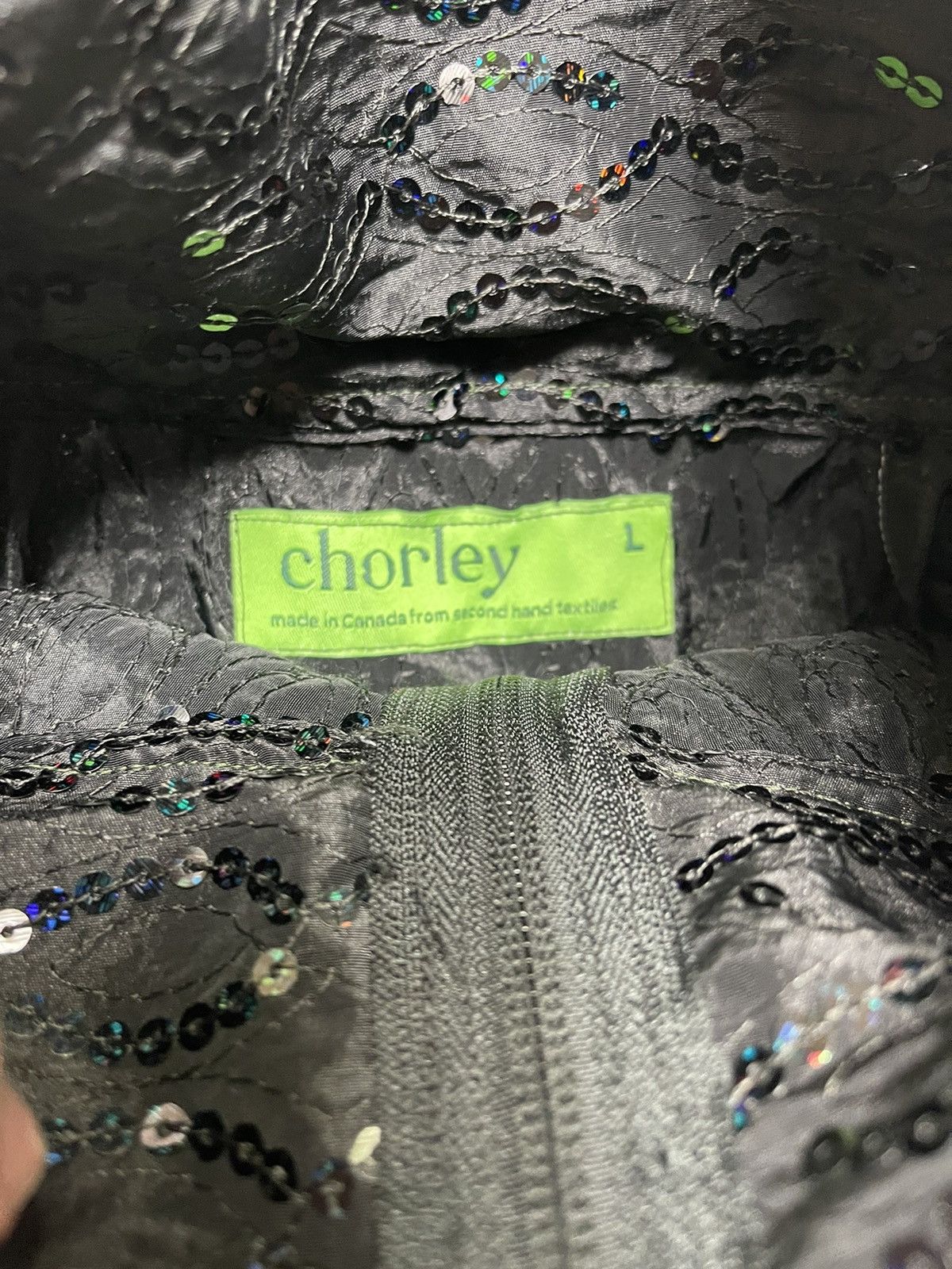 Chorley × Handmade Chorley Oversized AW Sequin Track Jacket Size US L / EU 52-54 / 3 - 6 Thumbnail