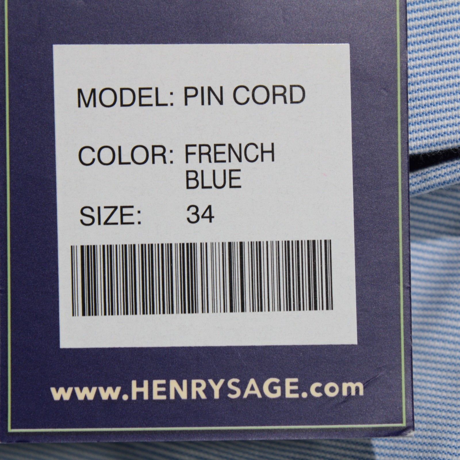 Other Henry Sage New with tags Chino Size 34 US In Blue Size US 34 / EU 50 - 4 Thumbnail