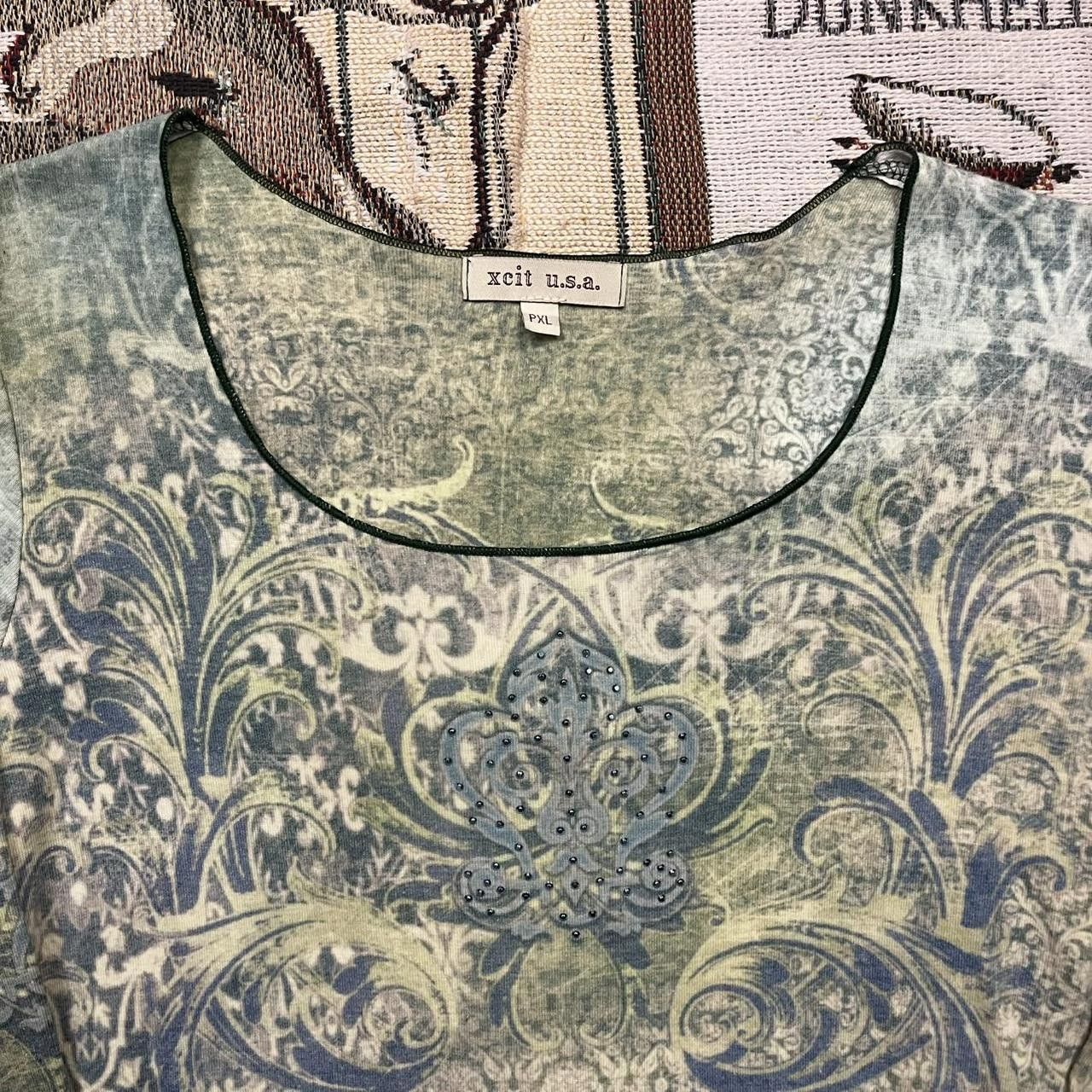 Designer Sick Women’s AOP Green Y2K Graphic Xcit USA Size M / US 6-8 / IT 42-44 - 2 Thumbnail
