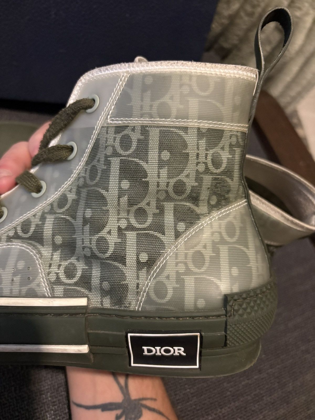 Dior Dior B23 Olive Oblique Canvas Size US 11 / EU 44 - 14 Thumbnail