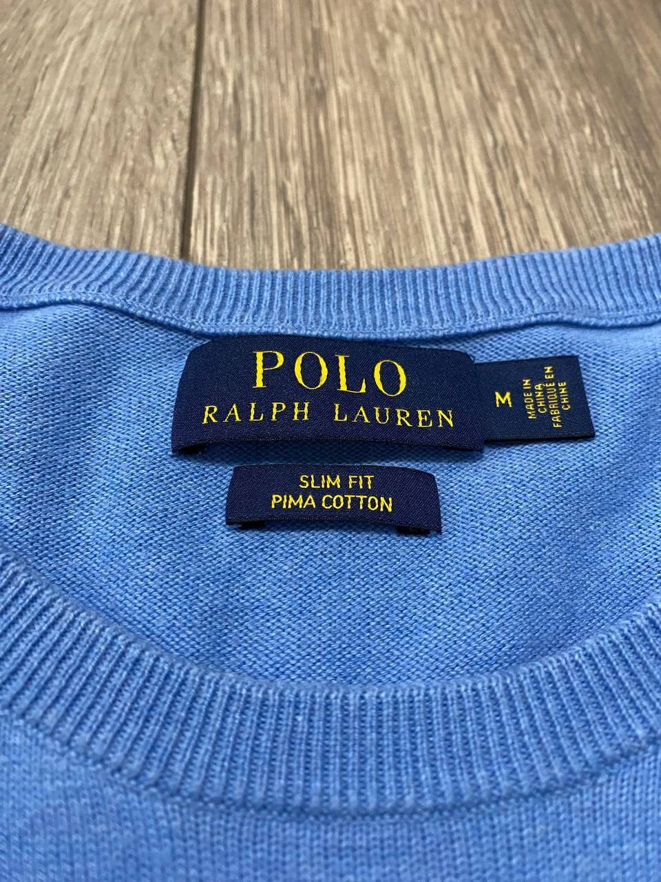 Polo Ralph Lauren Vintage Polo Ralph Lauren Knit Crew Neck Light Sweaher Blue Size US M / EU 48-50 / 2 - 3 Thumbnail