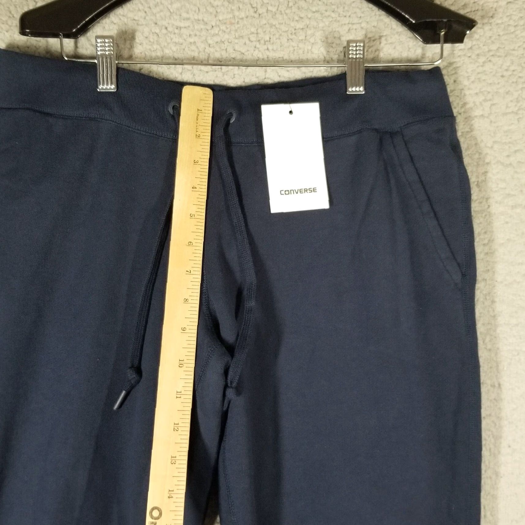 Converse VINTAGE Converse Joggers Pants Men Large Tapered Activewear 90s Blue Cotton Size US 33 - 6 Thumbnail