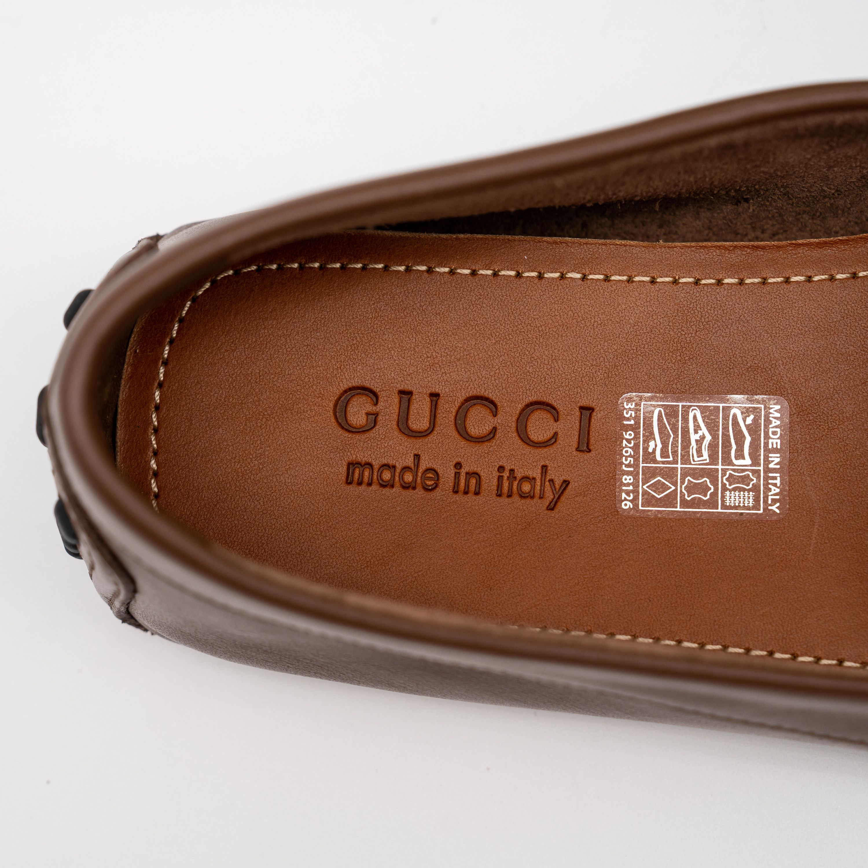 Gucci 8G 8.5 US Gucci GG Leather Moccasin Brown Loafers Size US 8.5 / EU 41-42 - 9 Thumbnail