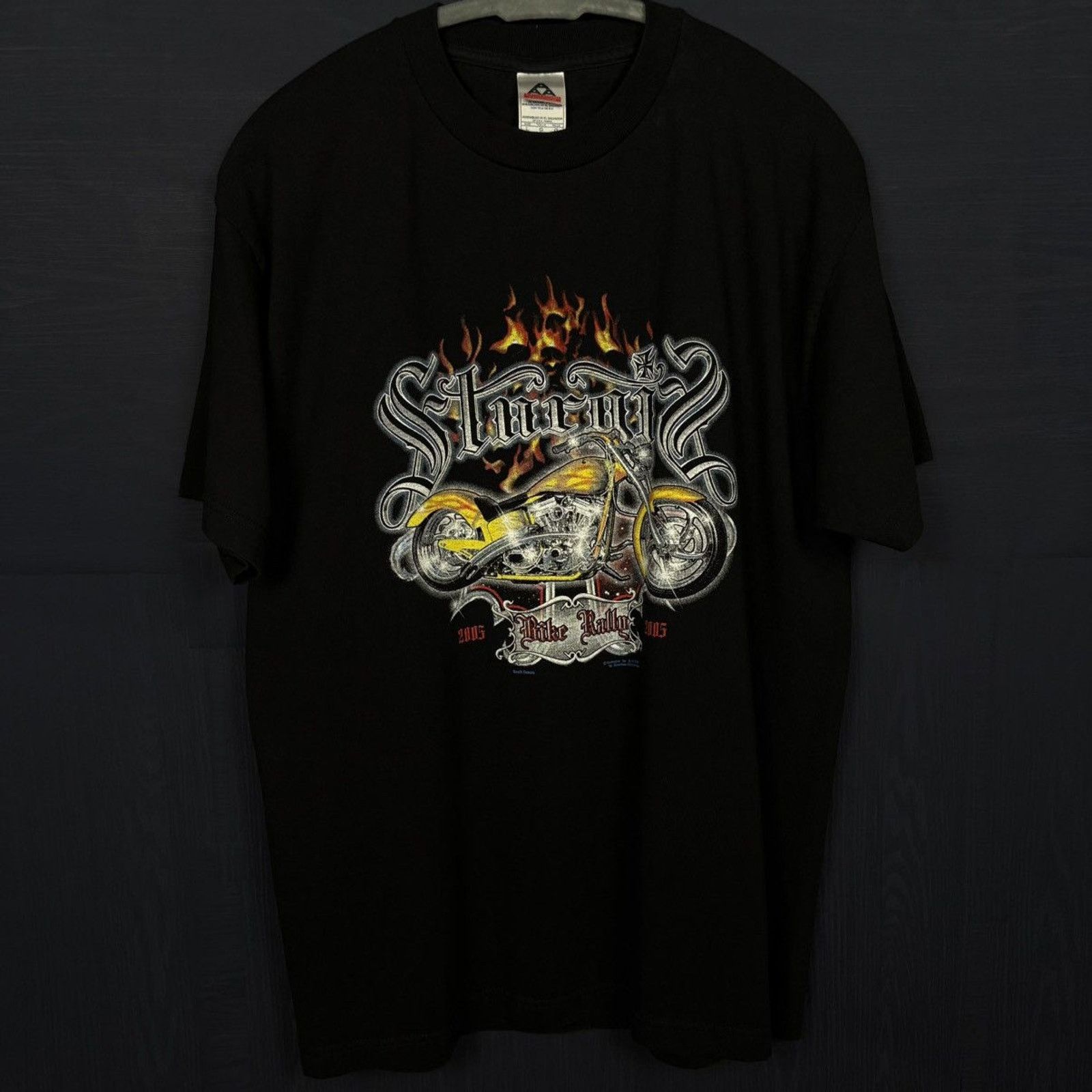 Harley Davidson × Japanese Brand × Vintage 🇺🇸2005 STURGIS RALLY Eagle T Size US L / EU 52-54 / 3 - 5 Thumbnail