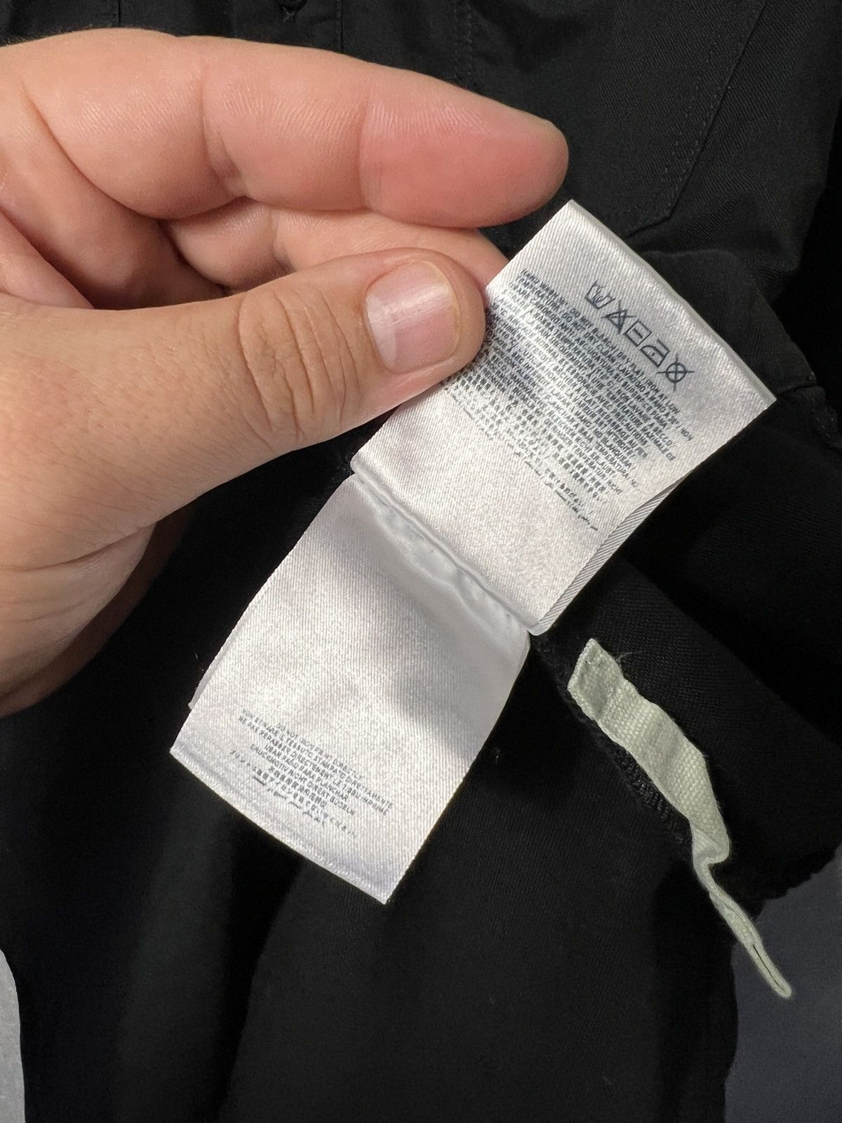Off-White Rare Off-White Black Firetape Printed Button Oversized Shirt Size US XS / EU 42 / 0 - 18 Thumbnail