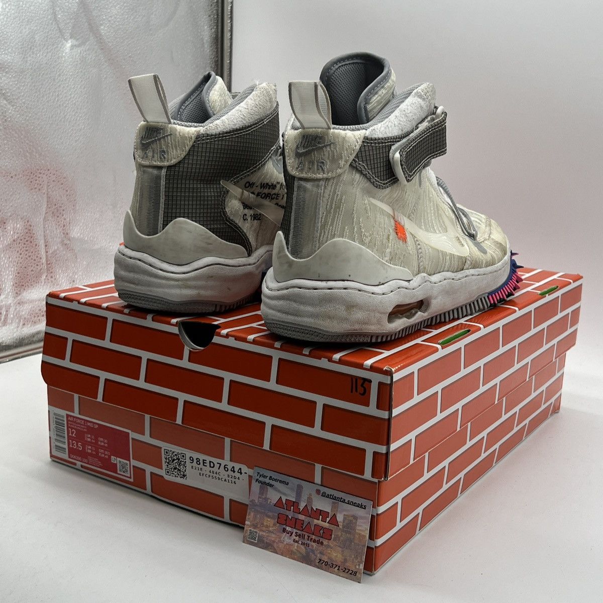 Nike Off white x Air Force 1 white Size US 12 / EU 45 - 5 Thumbnail