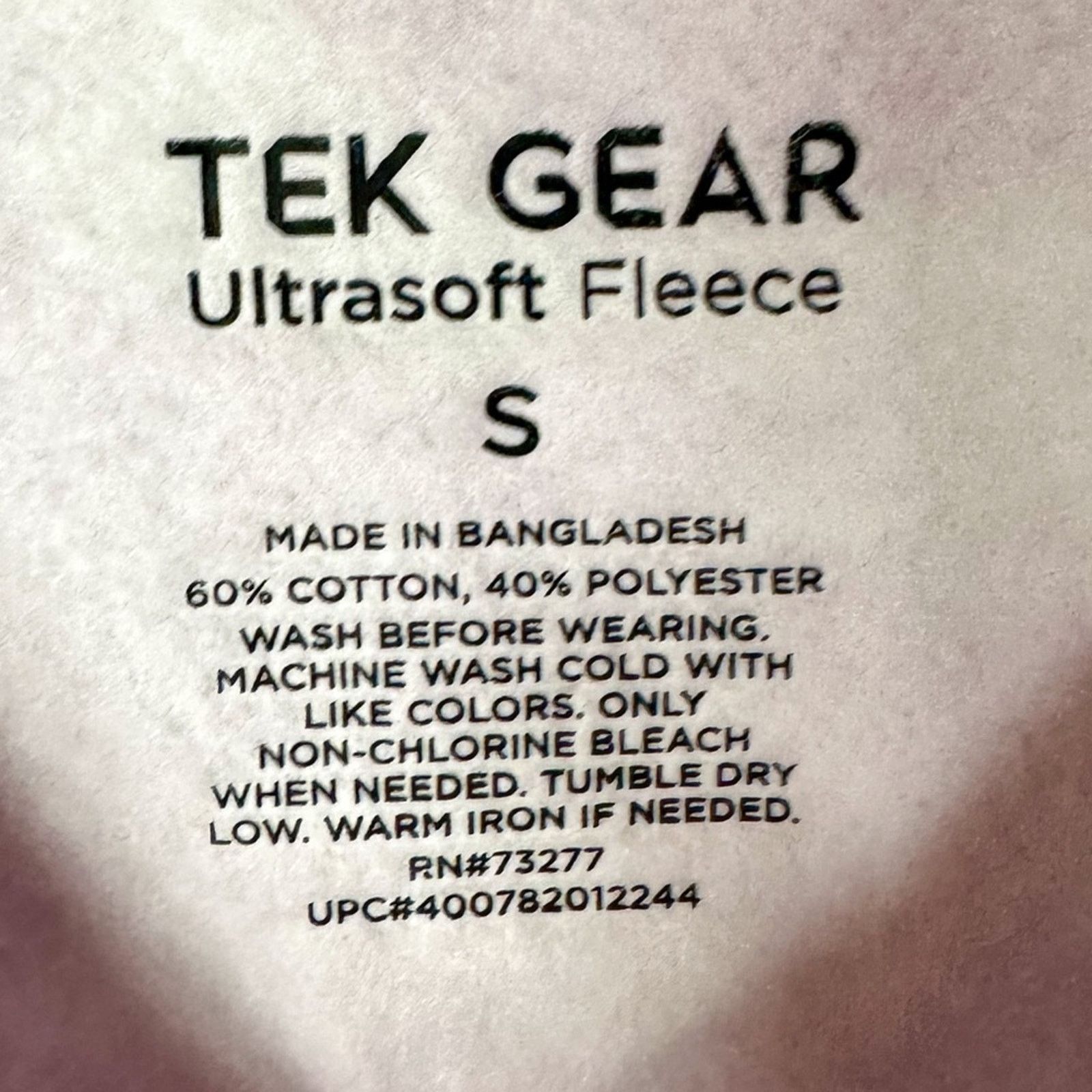 Tek Gear Tek Gear Fleece Pullover Sweatshirt Camo Purple, Size Small Size S / US 4 / IT 40 - 4 Thumbnail