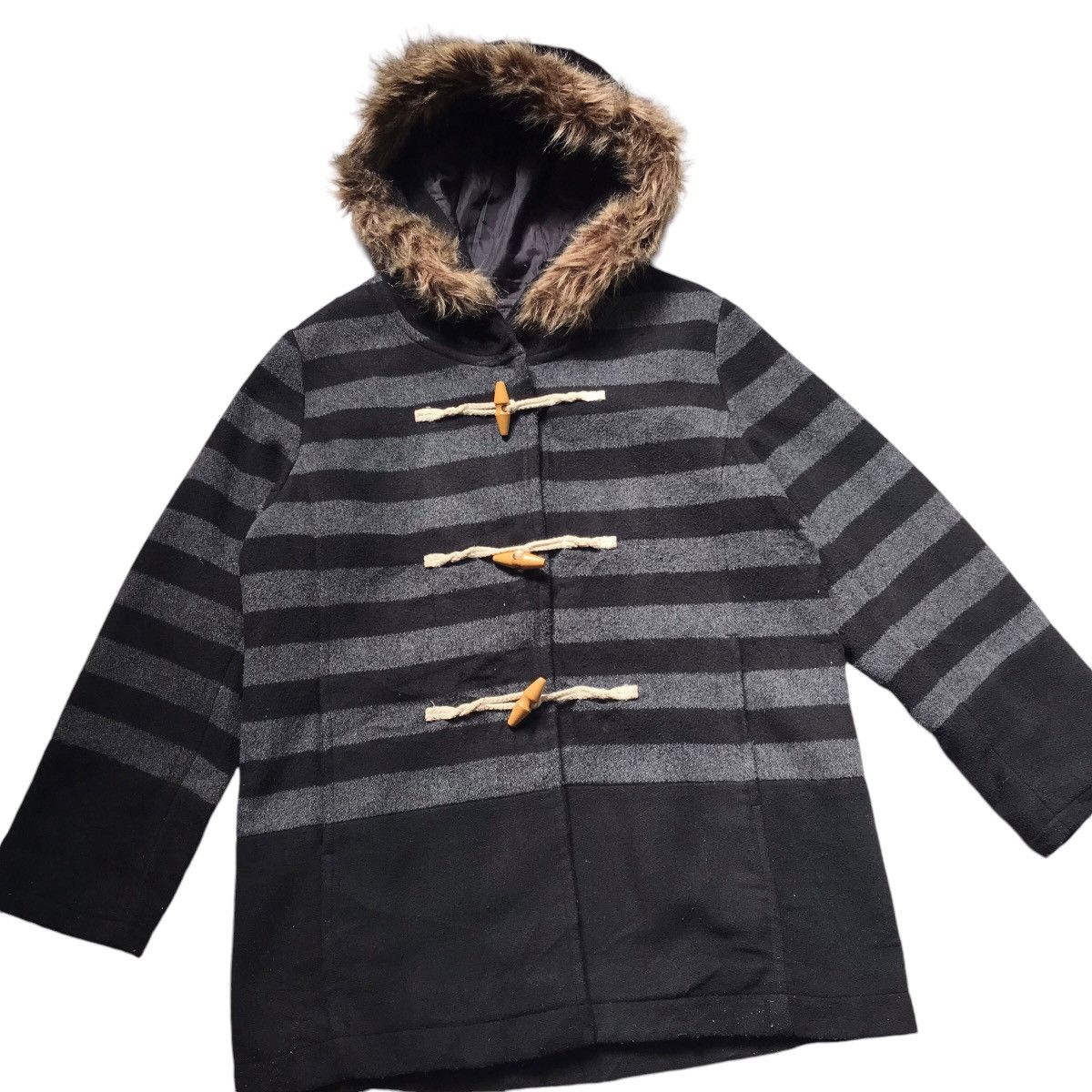 Le Grande Bleu (L.G.B.) Gothic LGB If Six Was Nine Style NICE CLAUP Faux Fur Jacket Size US M / EU 48-50 / 2 - 5 Thumbnail