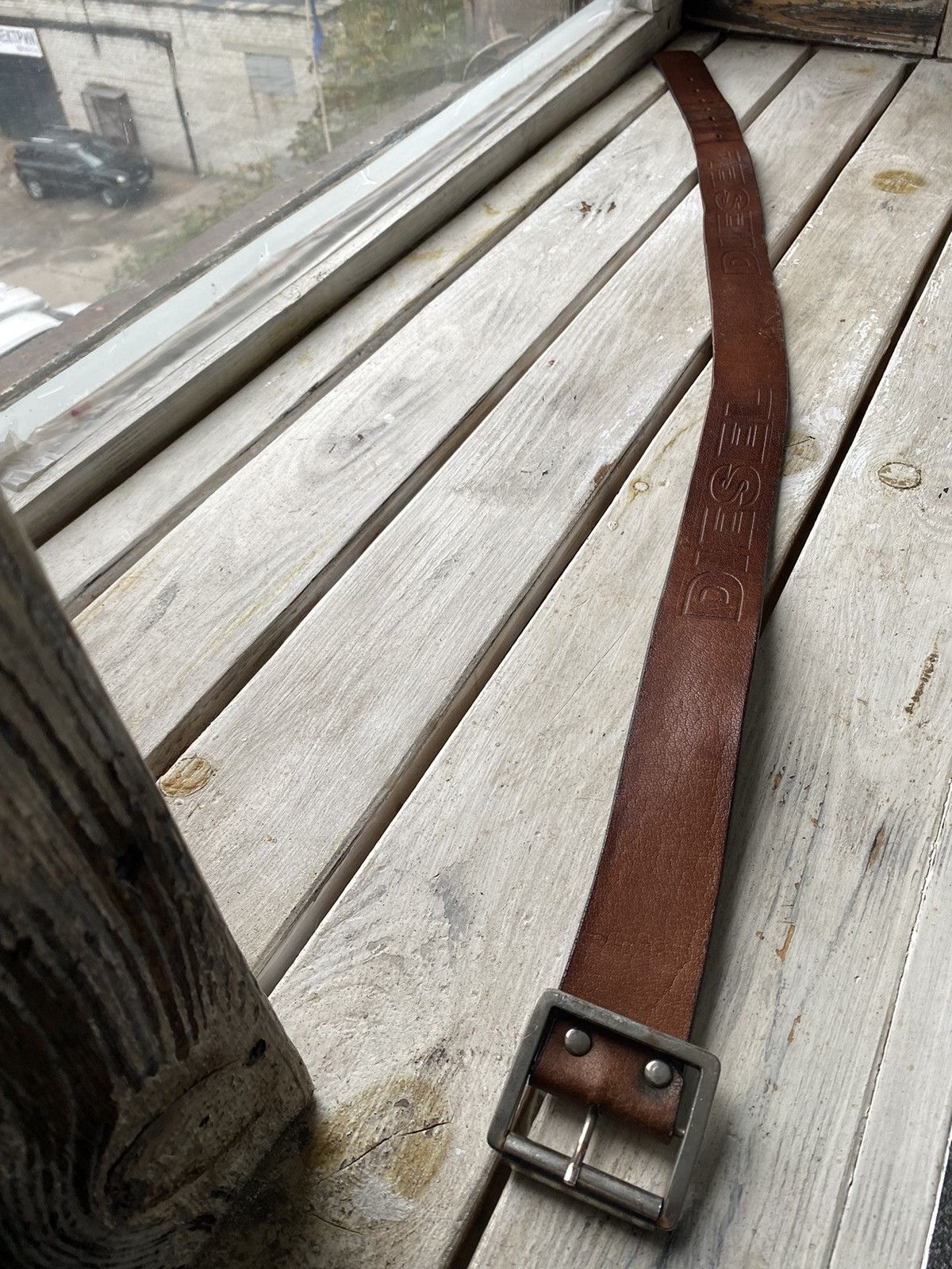 20471120 × Diesel × Vintage VINTAGE 90s DIESEL MULTI BIG LOGO Y2K LEATHER BELT Size ONE SIZE - 2 Thumbnail
