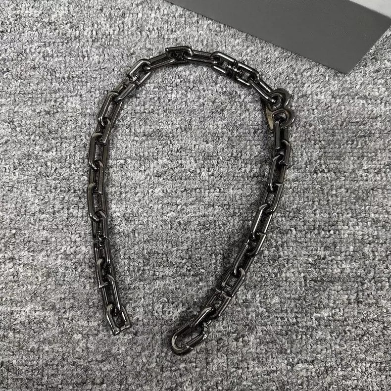 Balenciaga Balenciaga balenciaga b chain necklace in silver -2507 Size ONE SIZE - 4 Thumbnail