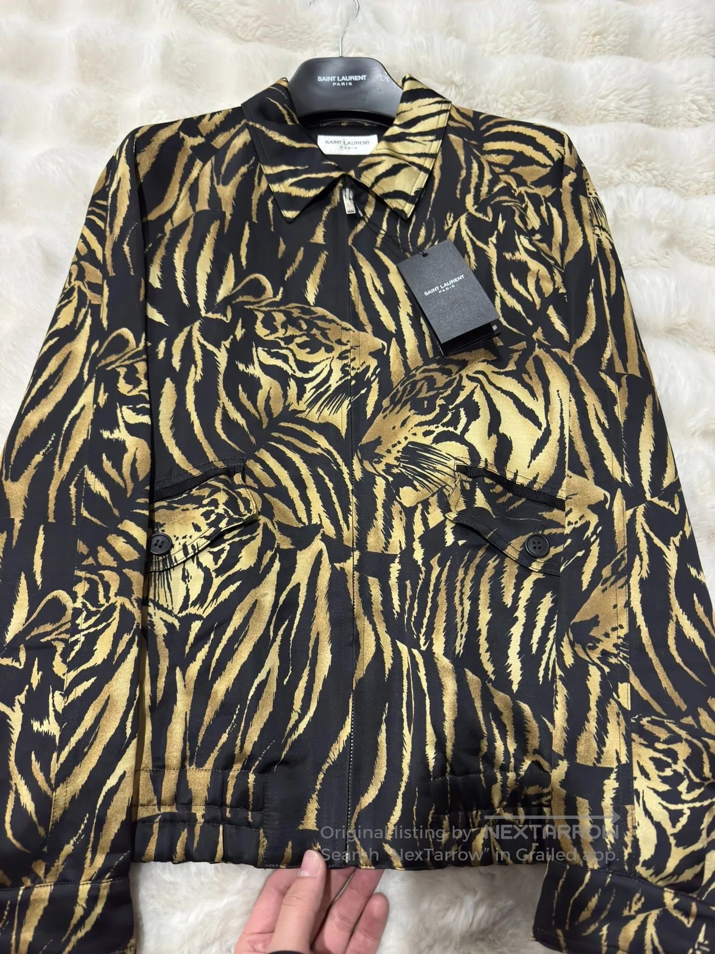 Saint Laurent Paris Saint Laurent Paris Tiger-Print Jacket| Size US S / EU 44-46 / 1 - 2 Thumbnail