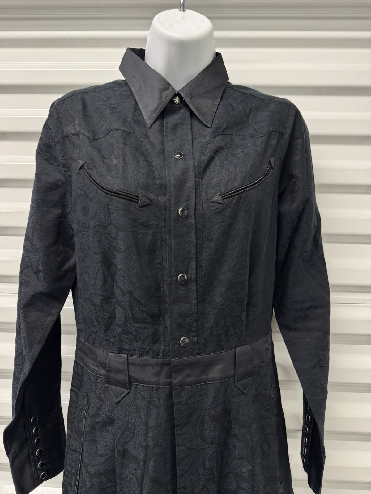 RRL Ralph Lauren RRL Ralph Lauren Paisley Western Jumpsuit Black Coverall 2 Size 26" / US 2 / IT 38 - 5 Thumbnail