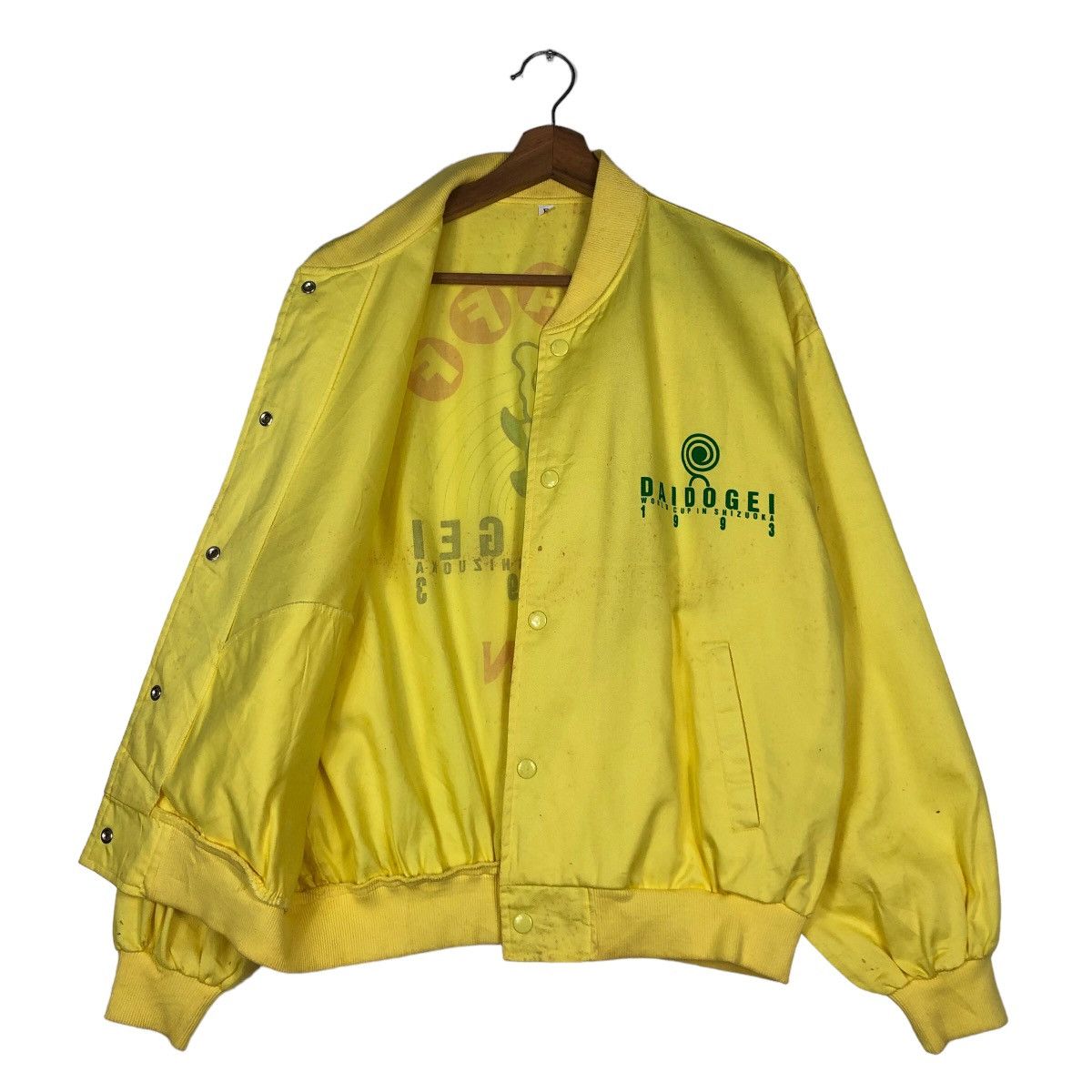 Japanese Brand 🔥Vintage Bomber Jacket Satin Daidogei 1993 World Cup Kirin Size US M / EU 48-50 / 2 - 11 Thumbnail