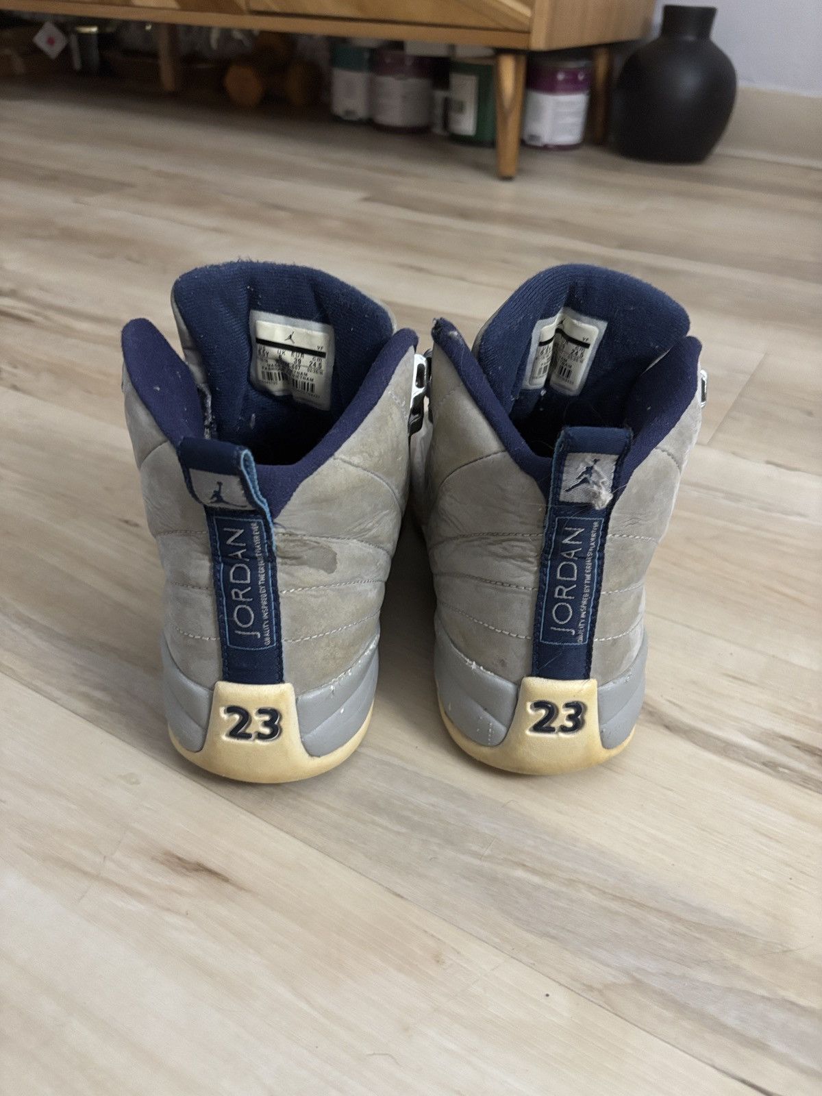 Jordan Brand Grey University Blue Jordan 12s Size US 6.5 / EU 39-40 - 5 Thumbnail