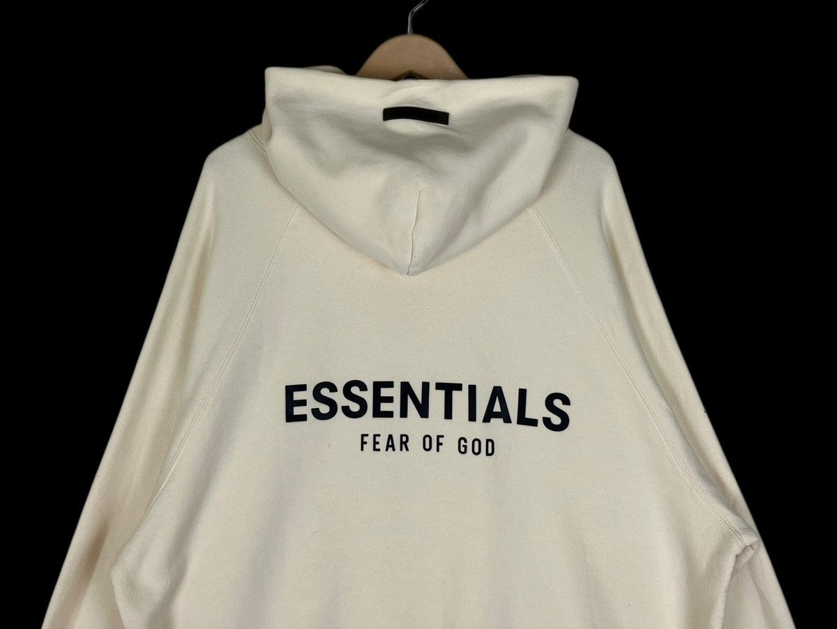 Essentials × Fear of God Essentials Fear Of God Cream Hoodie Size US L / EU 52-54 / 3 - 3 Thumbnail