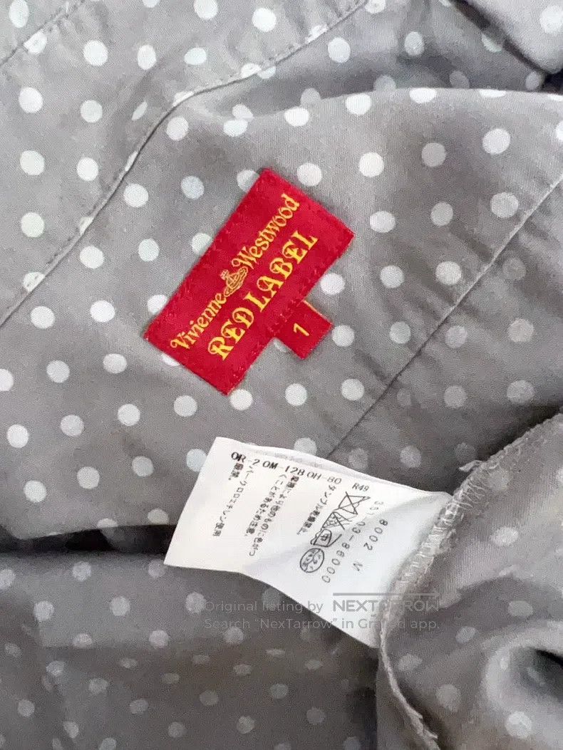 Vivienne Westwood Vivienne Westwood Vintage Gray Polka Dot Short Sleeve Shir Size S / US 4 / IT 40 - 5 Thumbnail