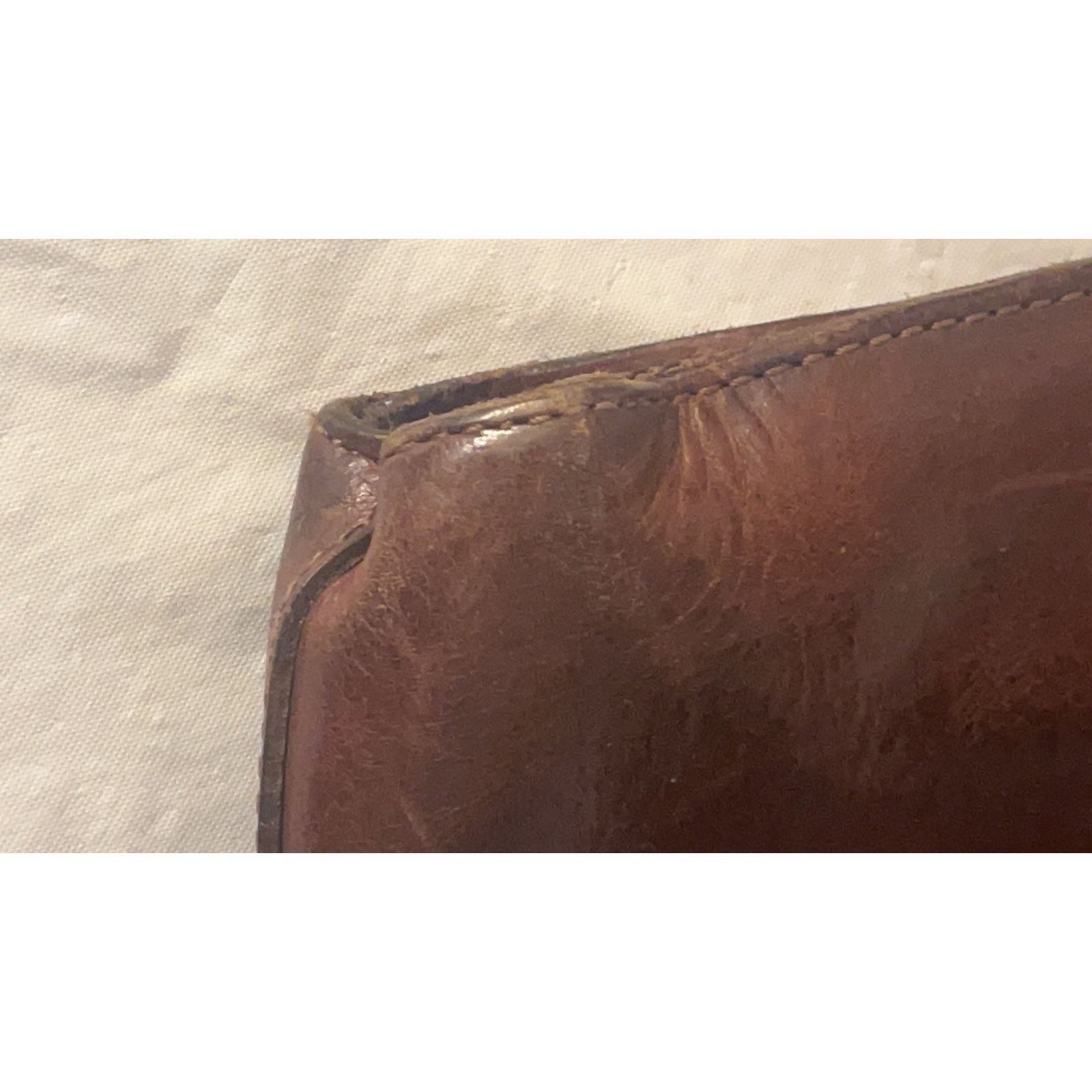 Other Vintage Handmade, Brown Leather Shoulder Bag Flap Closure Size ONE SIZE - 6 Thumbnail