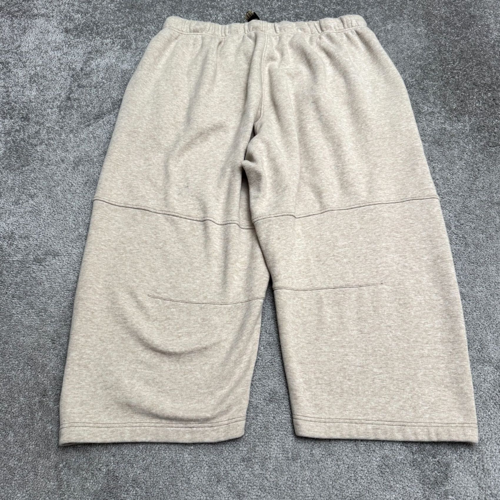 Vintage Savage x Fenty Sweatpants Womens Plus 2X Heather Oatmeal Beige Wide Leg Cropped Size 40" / US 18 - 2 Thumbnail