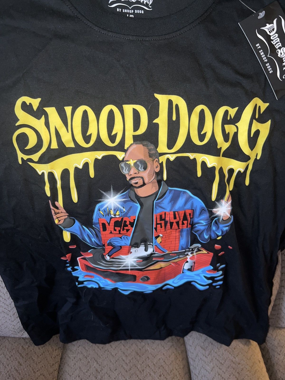 Snoop Dogg Dogg Supply By Snoop Dogg Spinner Logo Drip Tee Size US L / EU 52-54 / 3 - 2 Thumbnail