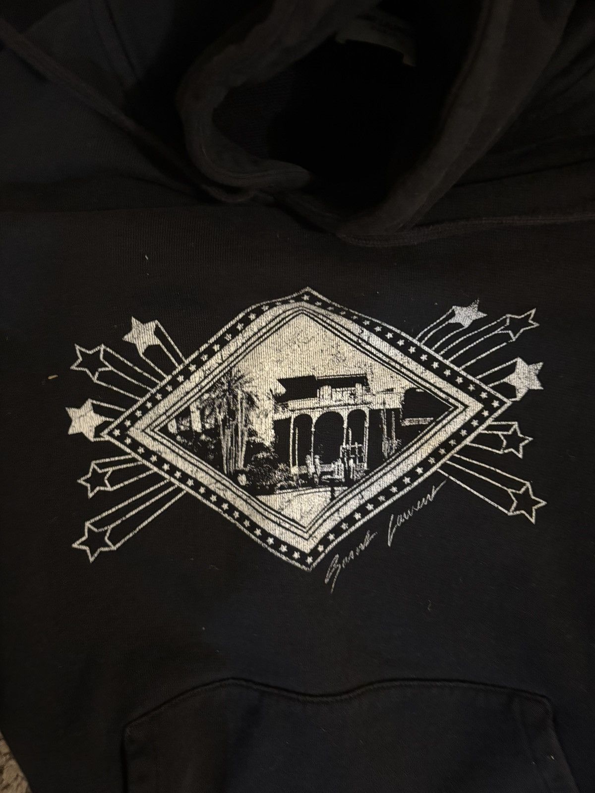 Saint Laurent Paris SS19 Saint Laurent Majorelle hoodie Size US M / EU 48-50 / 2 - 2 Thumbnail