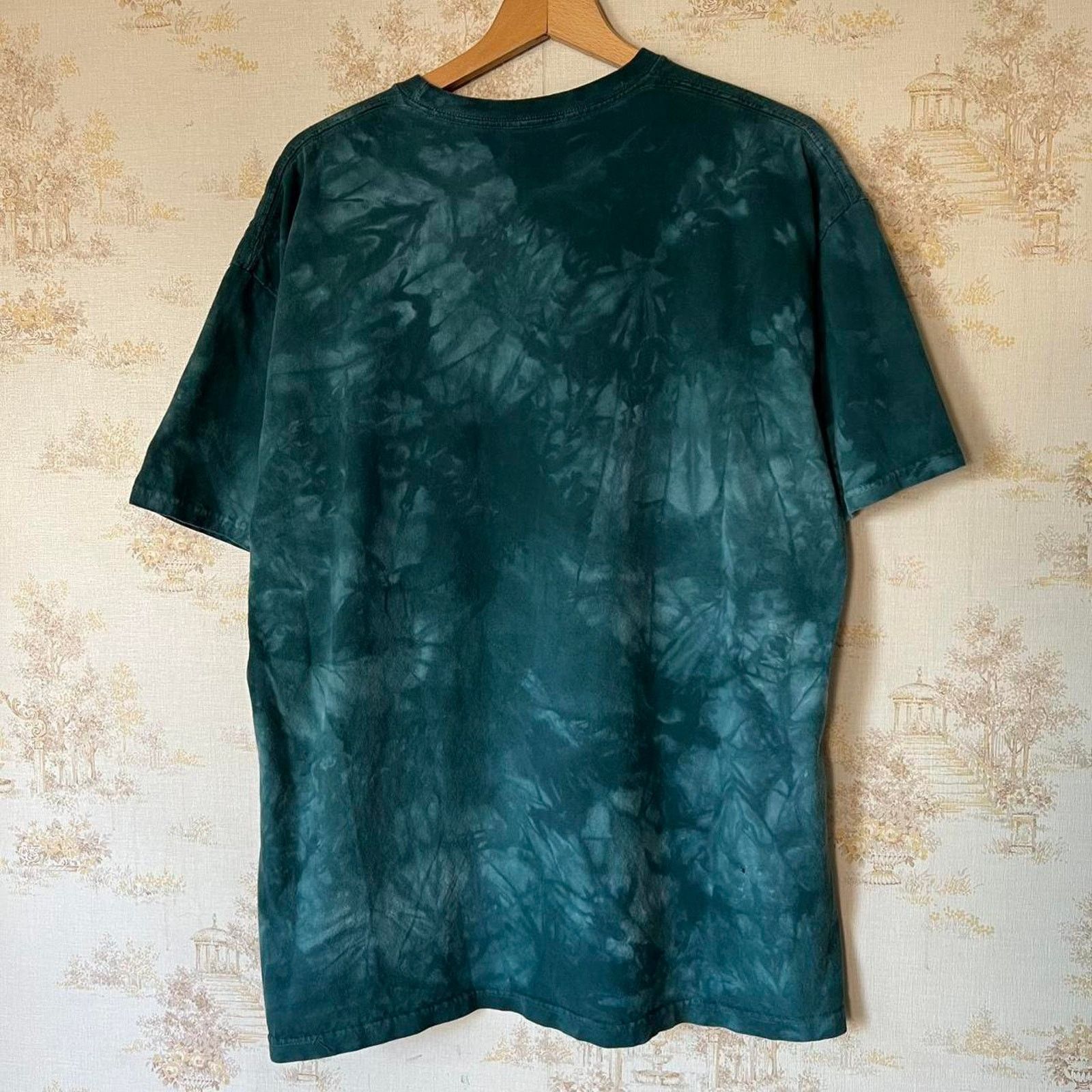 The Mountain The Mountain Wolf Graphic Tee | Green Tie-Dye | Fits XLT Size US XL / EU 56 / 4 - 6 Thumbnail