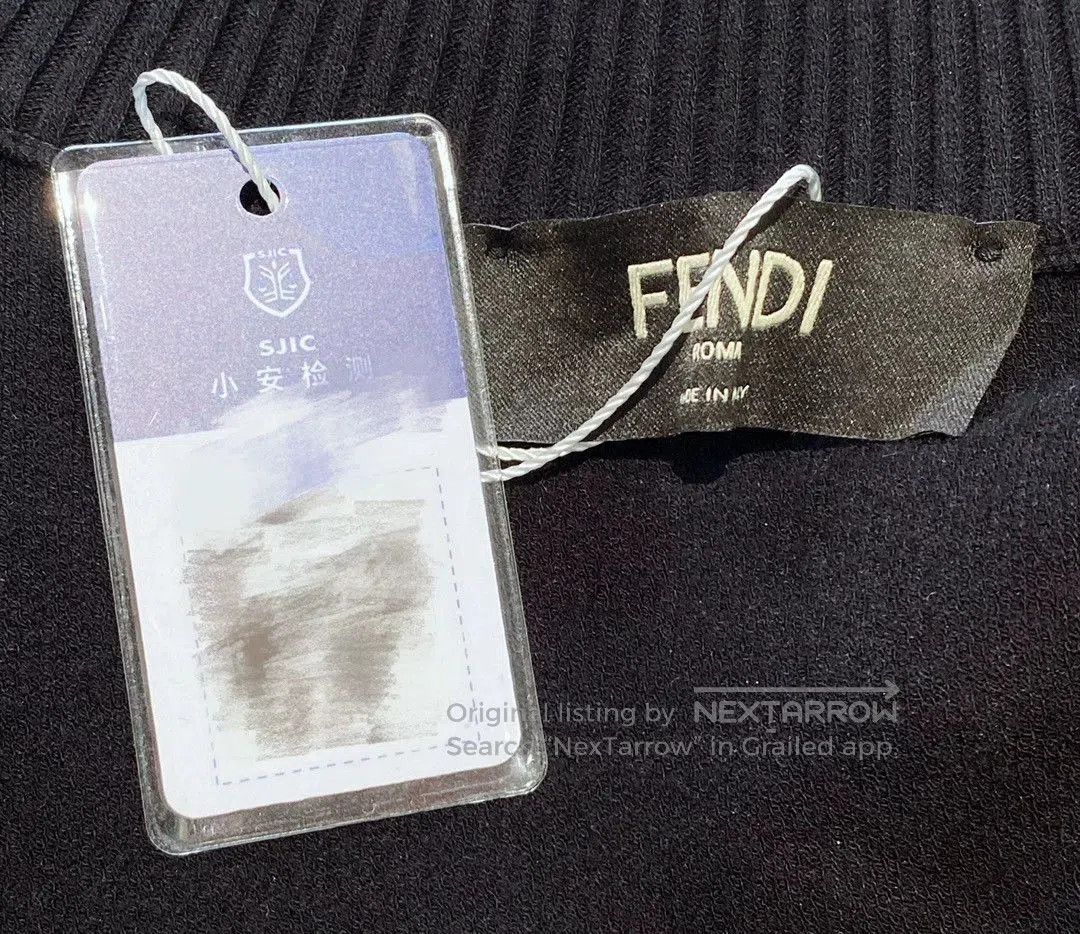 Fendi Fendi Wool Knit Zip-Up Jacket. Size US L / EU 52-54 / 3 - 5 Thumbnail