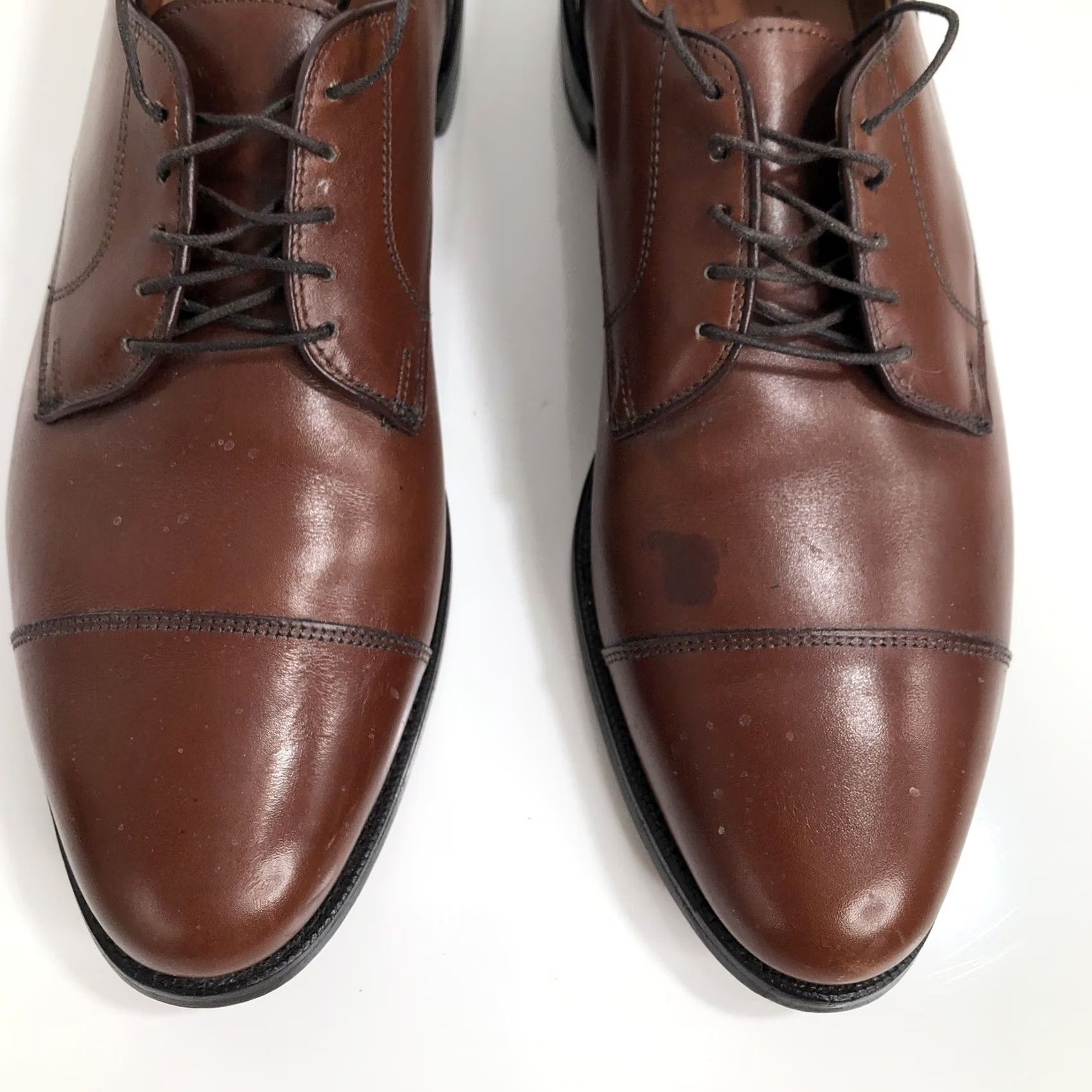 Allen Edmonds Allen Edmonds Margate Mens 10.5 Brown Cap Toe Oxford Dress Shoes Mens Cap Toe Oxford Brown 10.5 Allen Edmonds Margate Shoes Women/Men? Size ONE SIZE - 2 Thumbnail