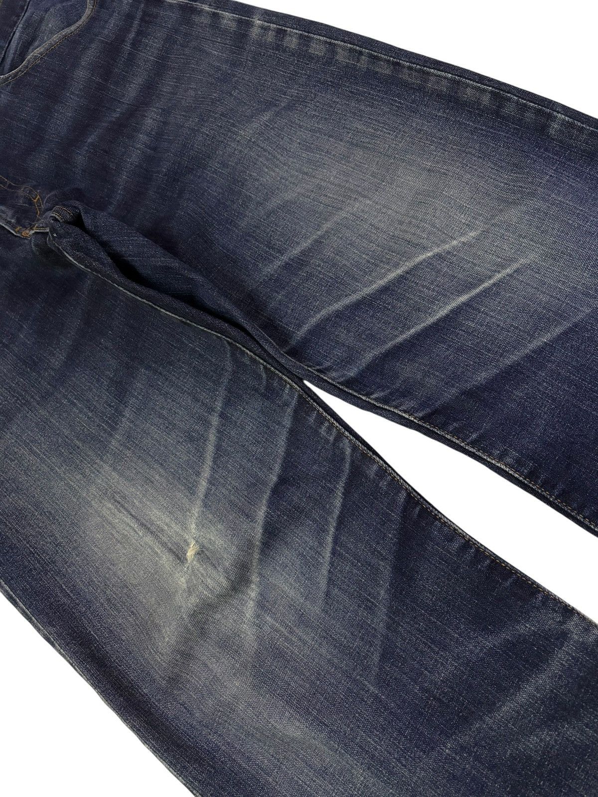 Designer Vtg Crocodile Distressed Faded Jeans Size US 34 / EU 50 - 3 Thumbnail