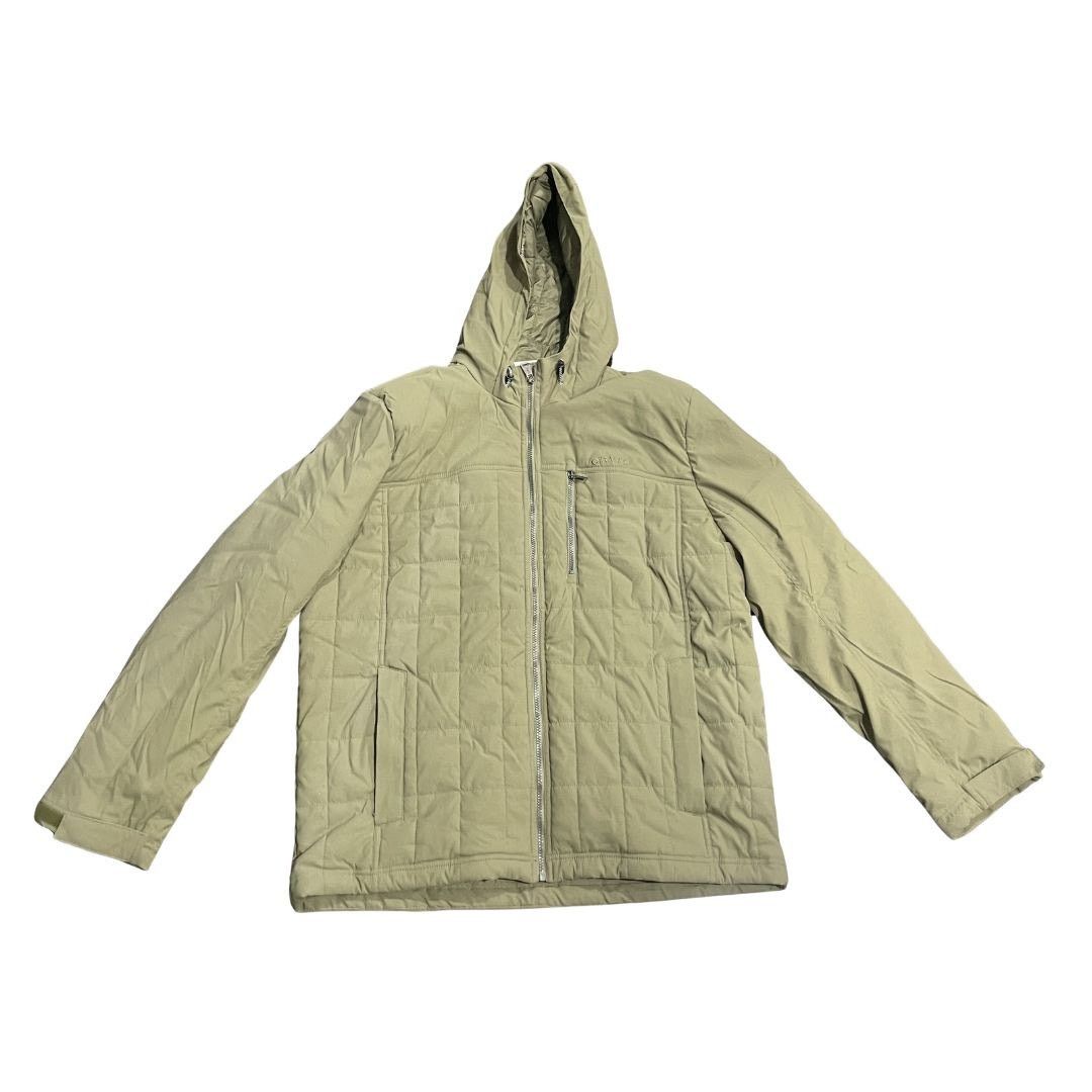 Orvis Quilted Hooded Jacket Olive Green Full Zip Water Resistant Size US XL / EU 56 / 4 - 1 Thumbnail