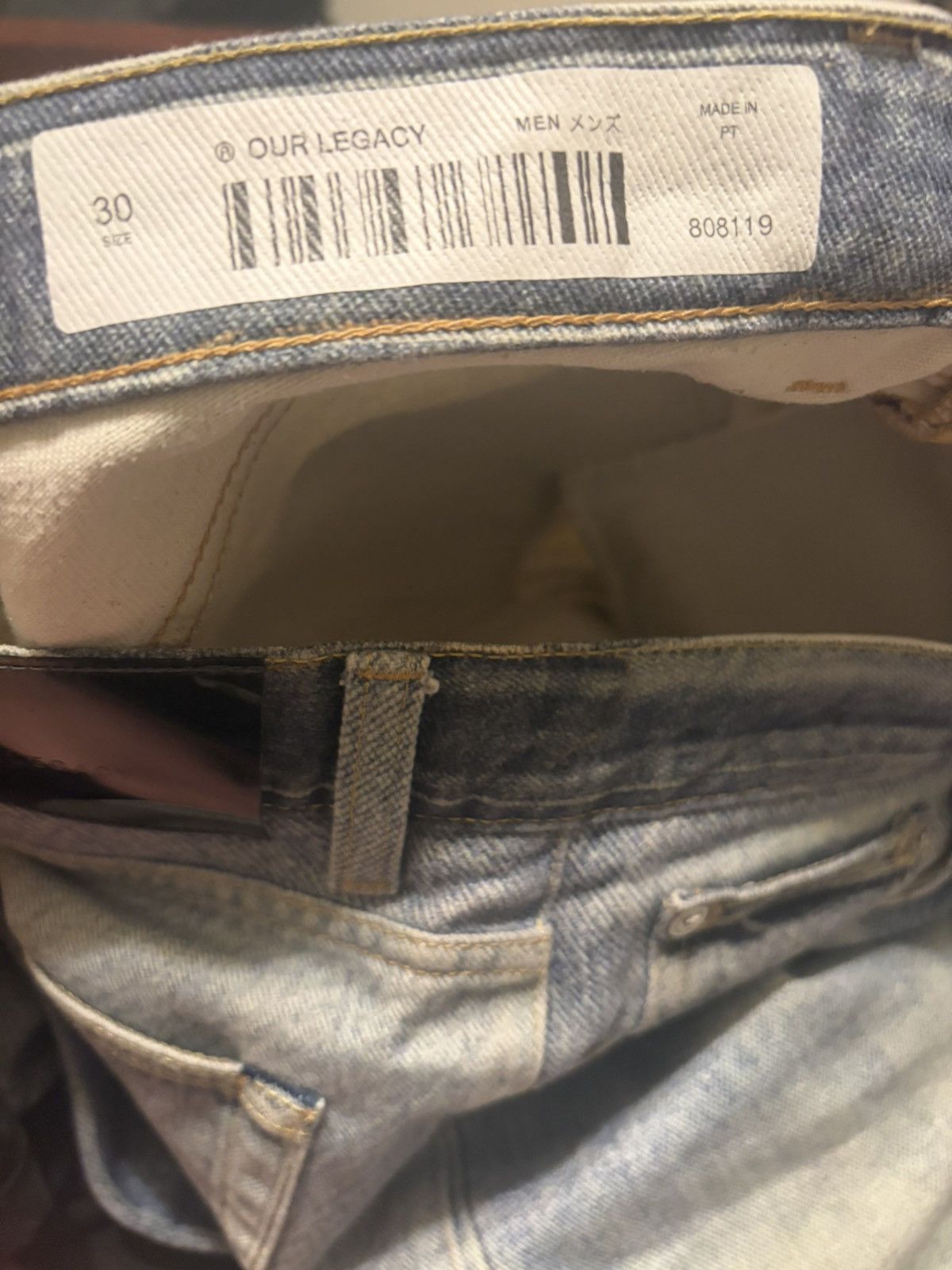 Our Legacy Our Legacy Third Cut Digital Denim (Blue) Size US 30 / EU 46 - 11 Thumbnail