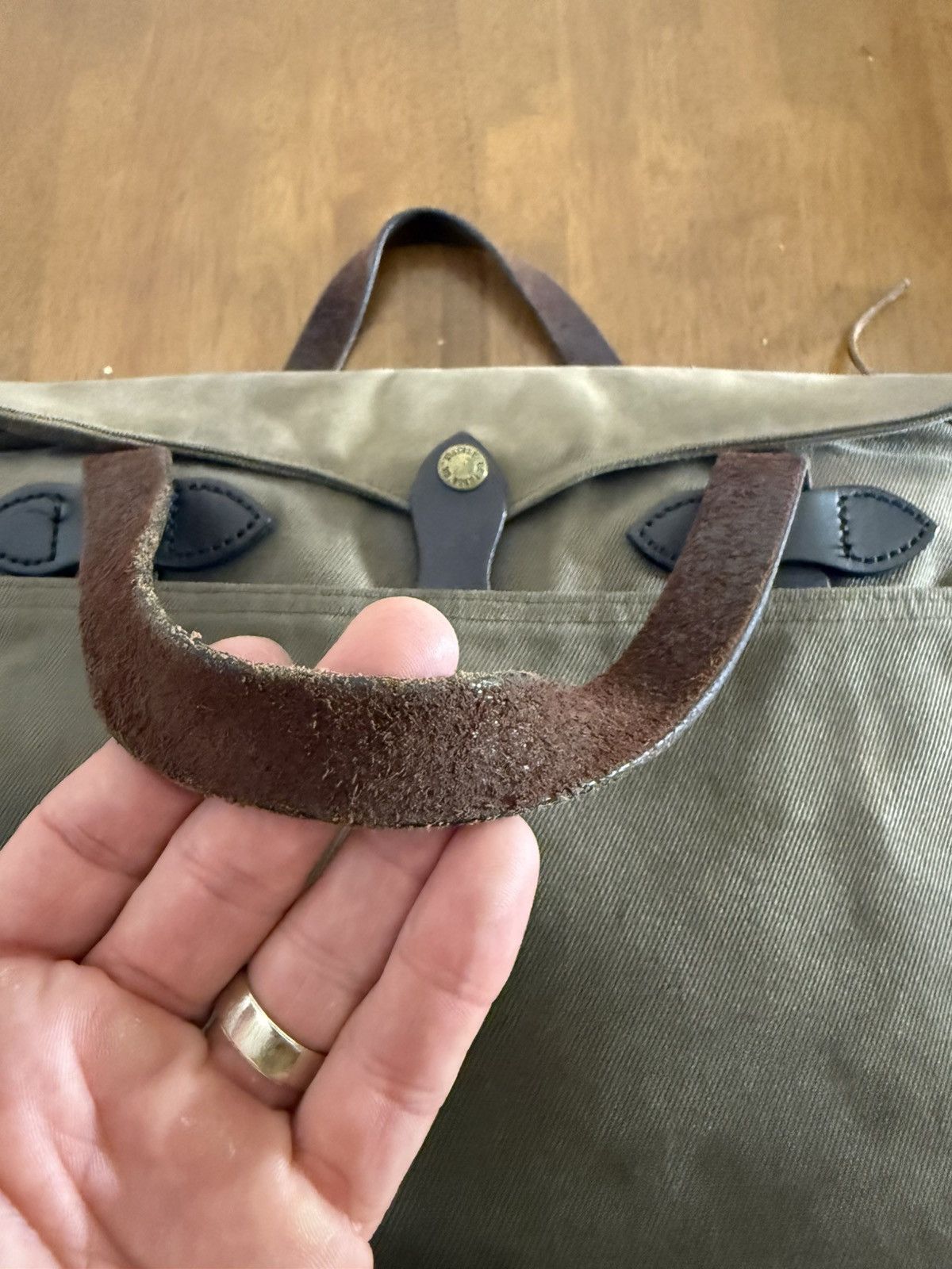 Filson Filson 256 Original Briefcase Otter Green USA Made Size ONE SIZE - 8 Thumbnail
