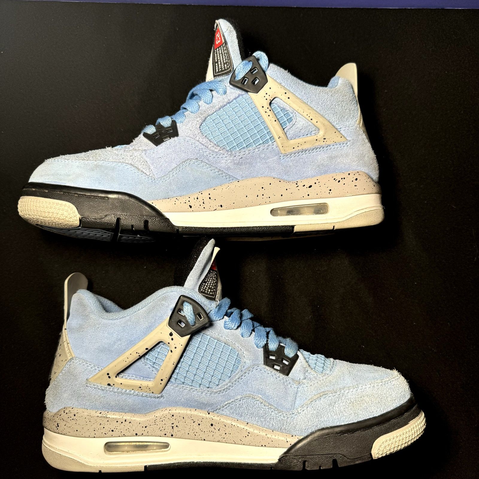 Jordan Brand × Nike Air Jordan 4 Retro GS University Blue Men's Shoes - Size 6.5 Size US 6.5 / EU 39-40 - 3 Thumbnail