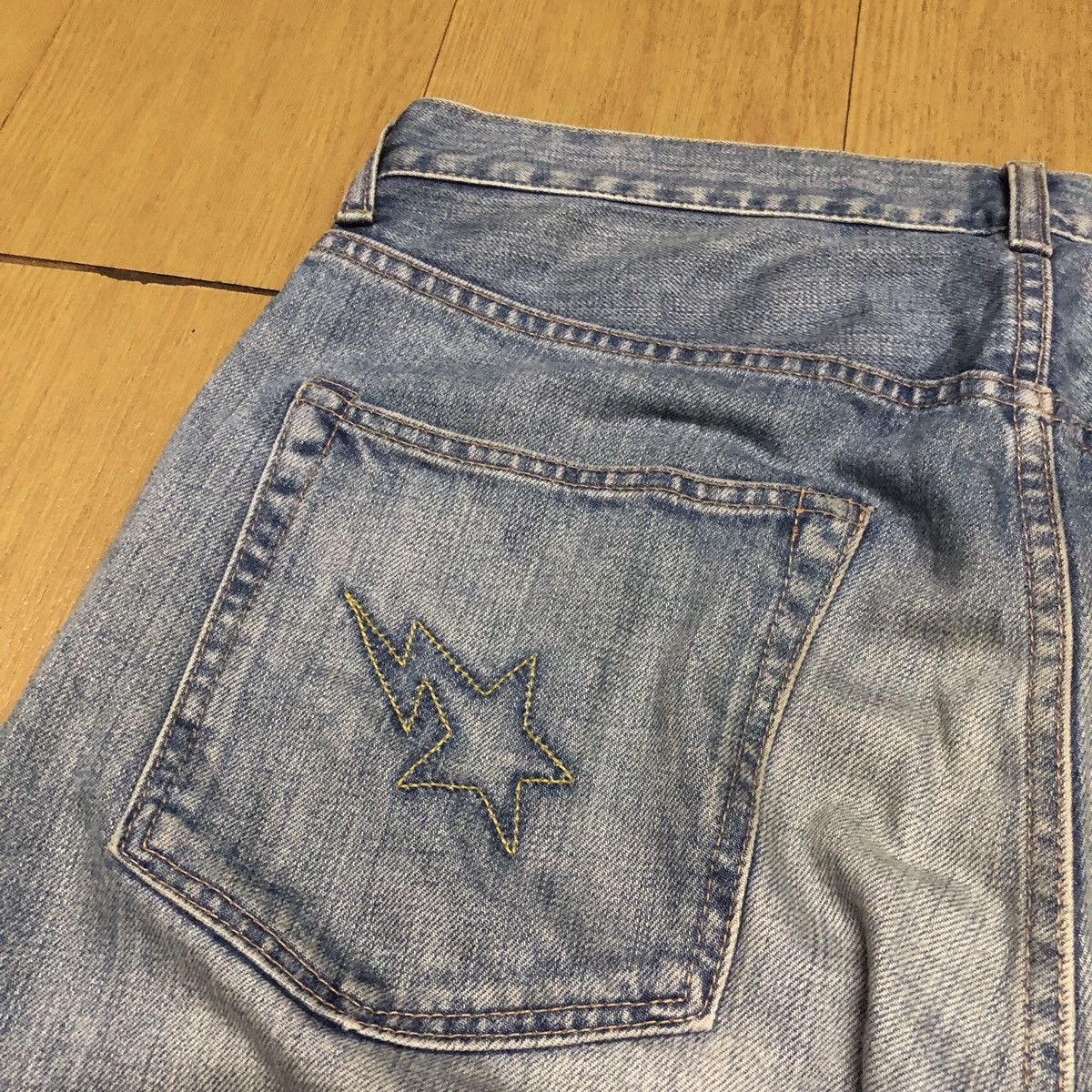 Bape OG Bapesta Denim Jeans Size US 34 / EU 50 - 5 Thumbnail