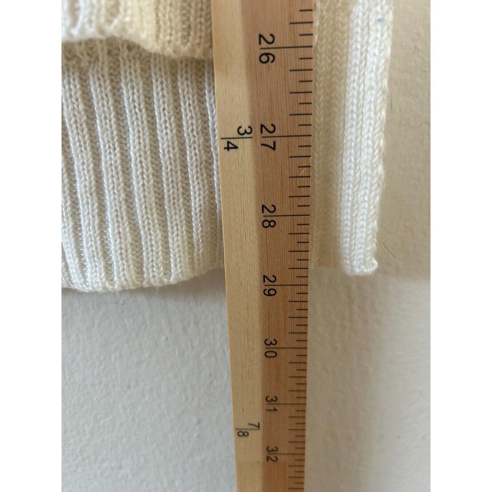 Other Lovemarks Ivory Knit Short Cuffed Sleeve High Low Sweater S Size S / US 4 / IT 40 - 10 Thumbnail