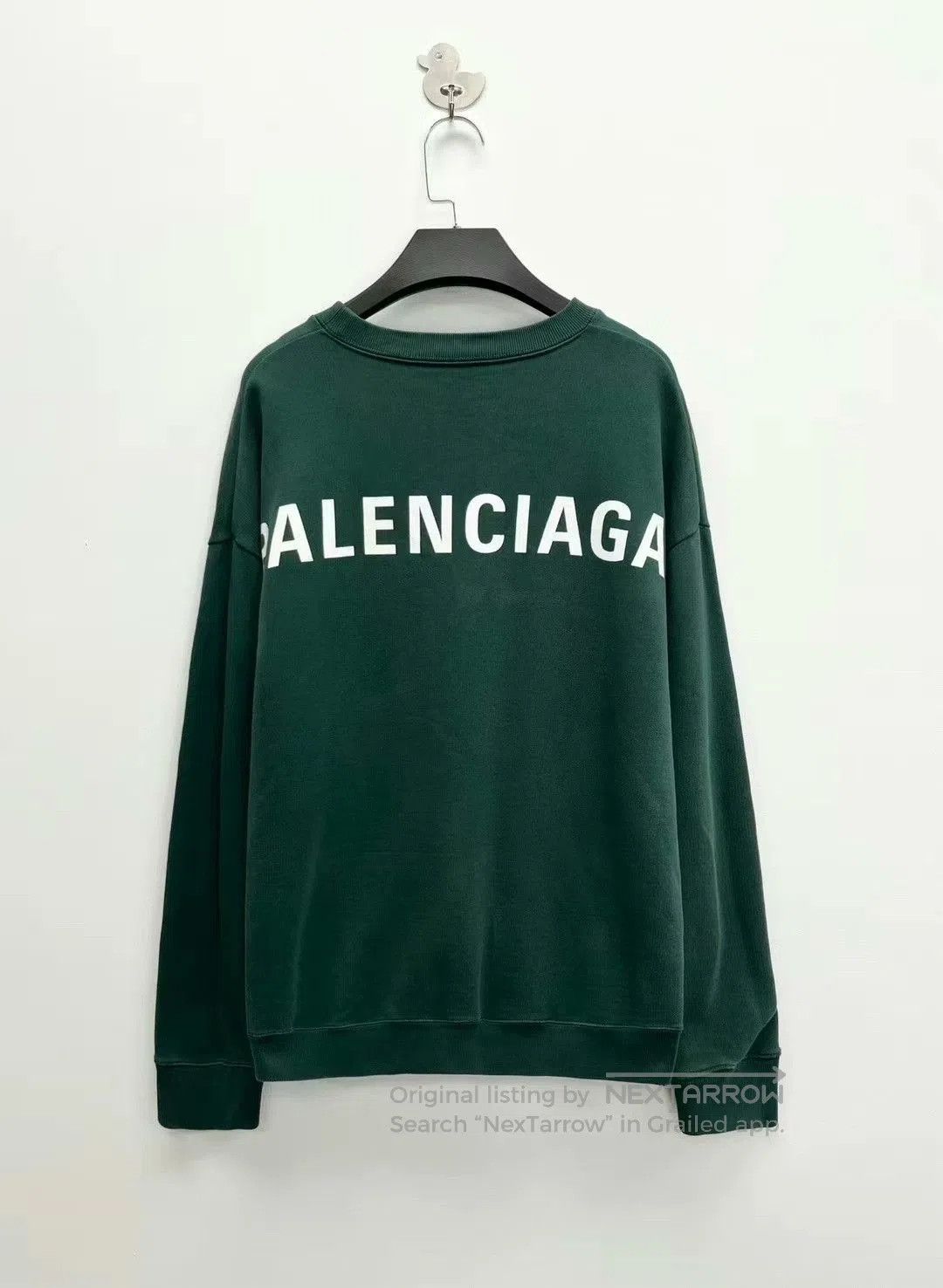 Balenciaga vintage green balenciaga logo sweatshirt. Size US L / EU 52-54 / 3 - 1 Thumbnail