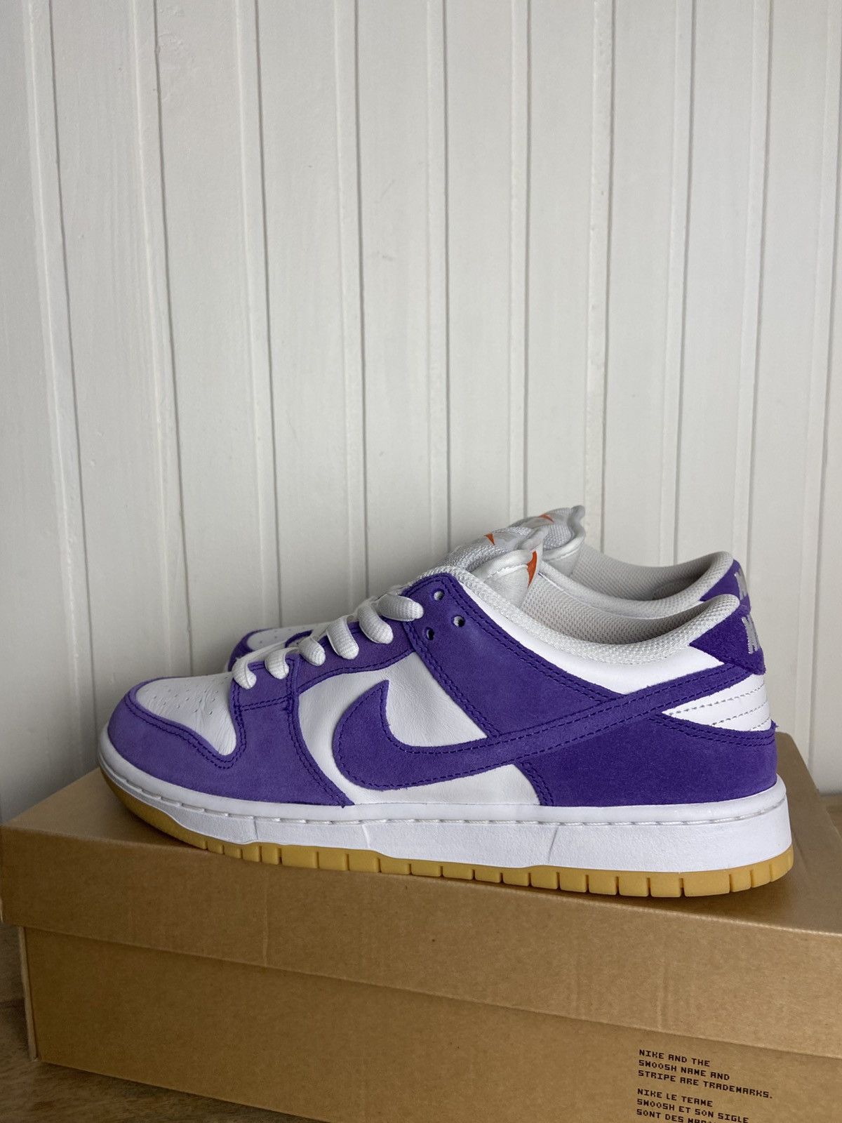 Nike Used Nike Sb Dunk Low Pro Iso Orange Label Purple Size 9US Size US 9 / EU 42 - 8 Thumbnail
