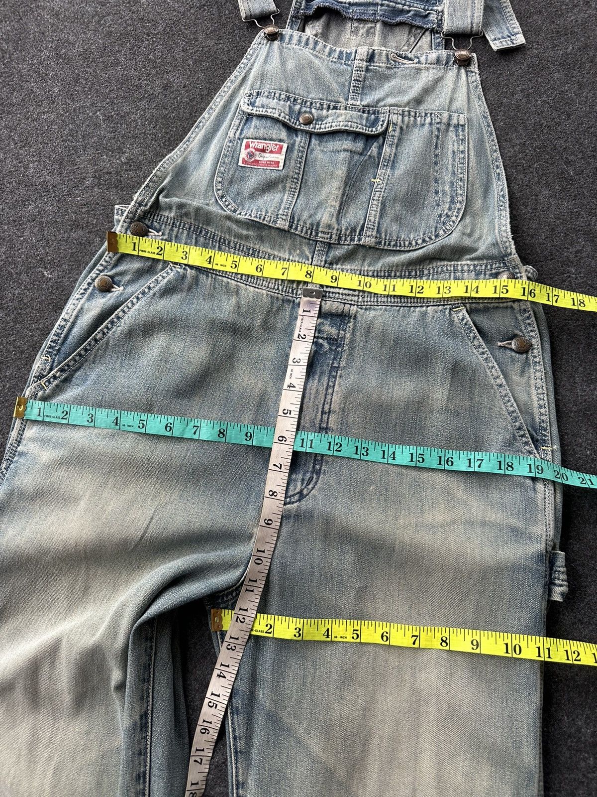 Carhartt Vintage Wrangler Blue Bell Overall Denim W30-32 D256 Size US 30 / EU 46 - 14 Thumbnail