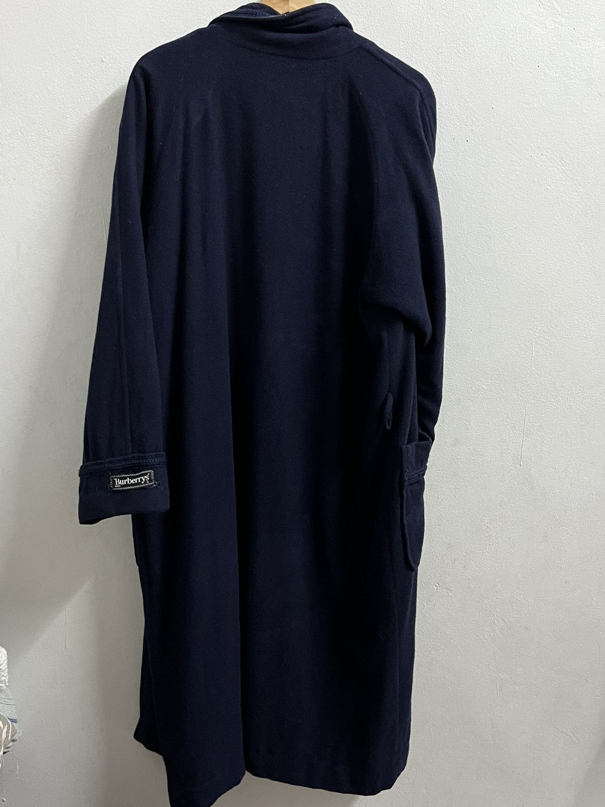 Burberry Nova Check blue navy Wool Long Jacket