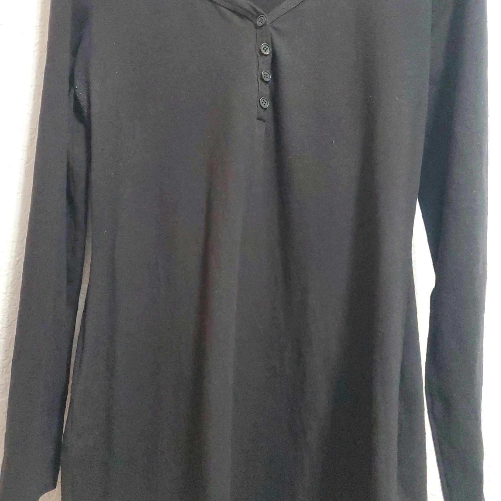 Reformation Reformation Jeans Dress Women XL Black Long Sleeve Organic Cotton Stretch Casual Size XL / US 12-14 / IT 48-50 - 6 Thumbnail