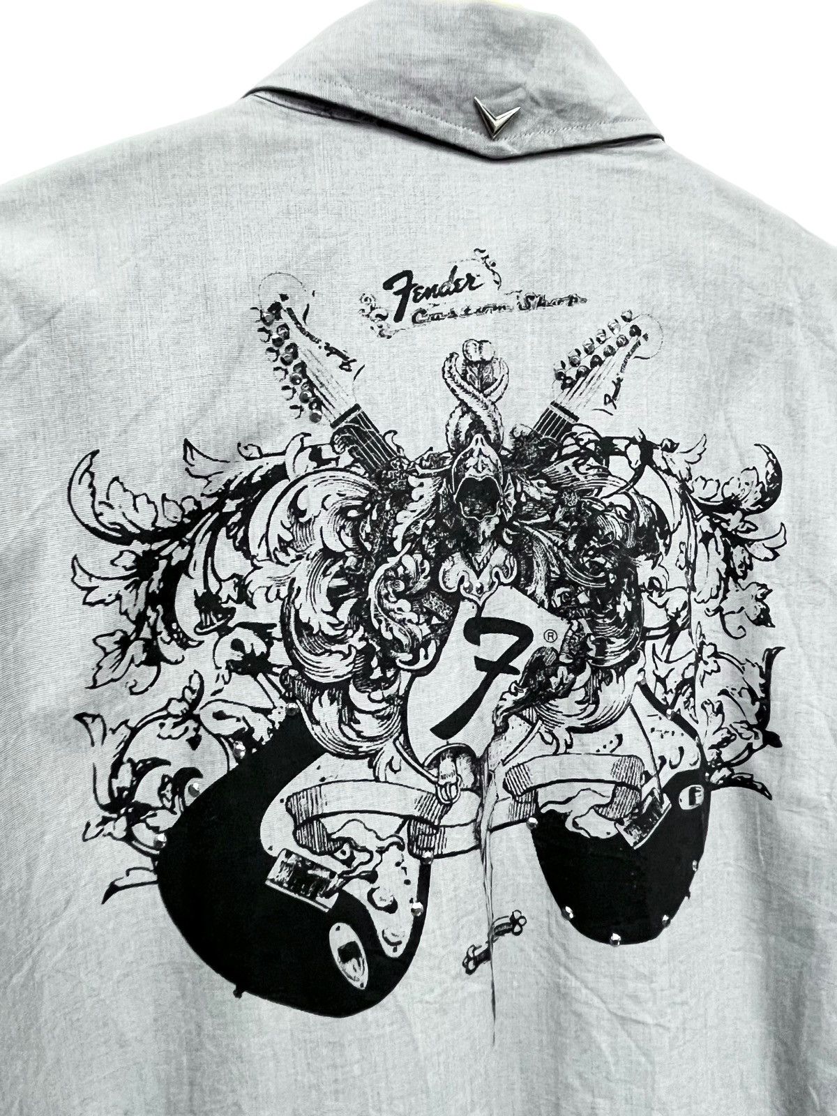 Fender 🔥RARE🔥FENDER BY DA VINCI Frayed Line Patch Big Print Shirt Size US XL / EU 56 / 4 - 9 Thumbnail