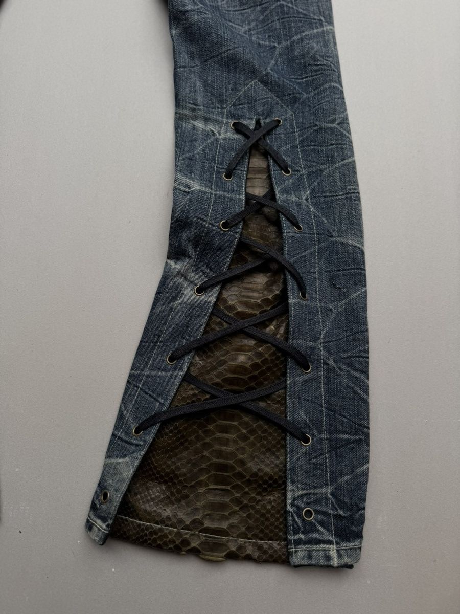 Japanese Brand Tvs lace up flare jeans Size US 28 / EU 44 - 5 Thumbnail