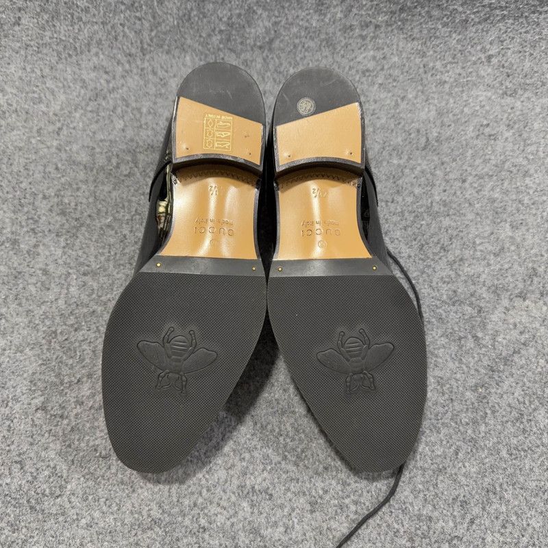 Gucci Gucci Black Patent Leather Casual Shoes - Size US 6.5 / EU 39-40 - 4 Thumbnail