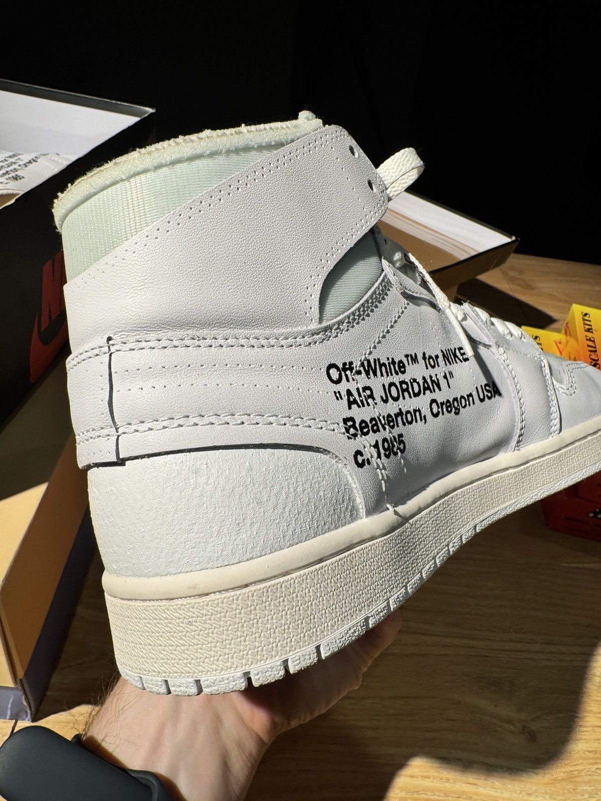 Nike × Off-White × Virgil Abloh Off White x Air Jordan 1 Retro High OG Euro Chicago Virgil Size US 10 / EU 43 - 6 Thumbnail