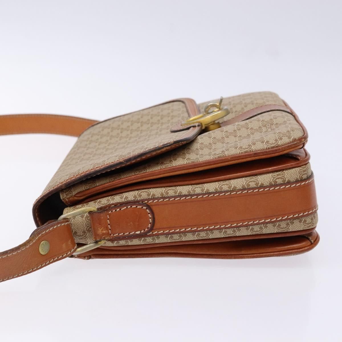 Celine CELINE Macadam Canvas Shoulder Bag Pvc Beige Gold Size ONE SIZE - 5 Thumbnail