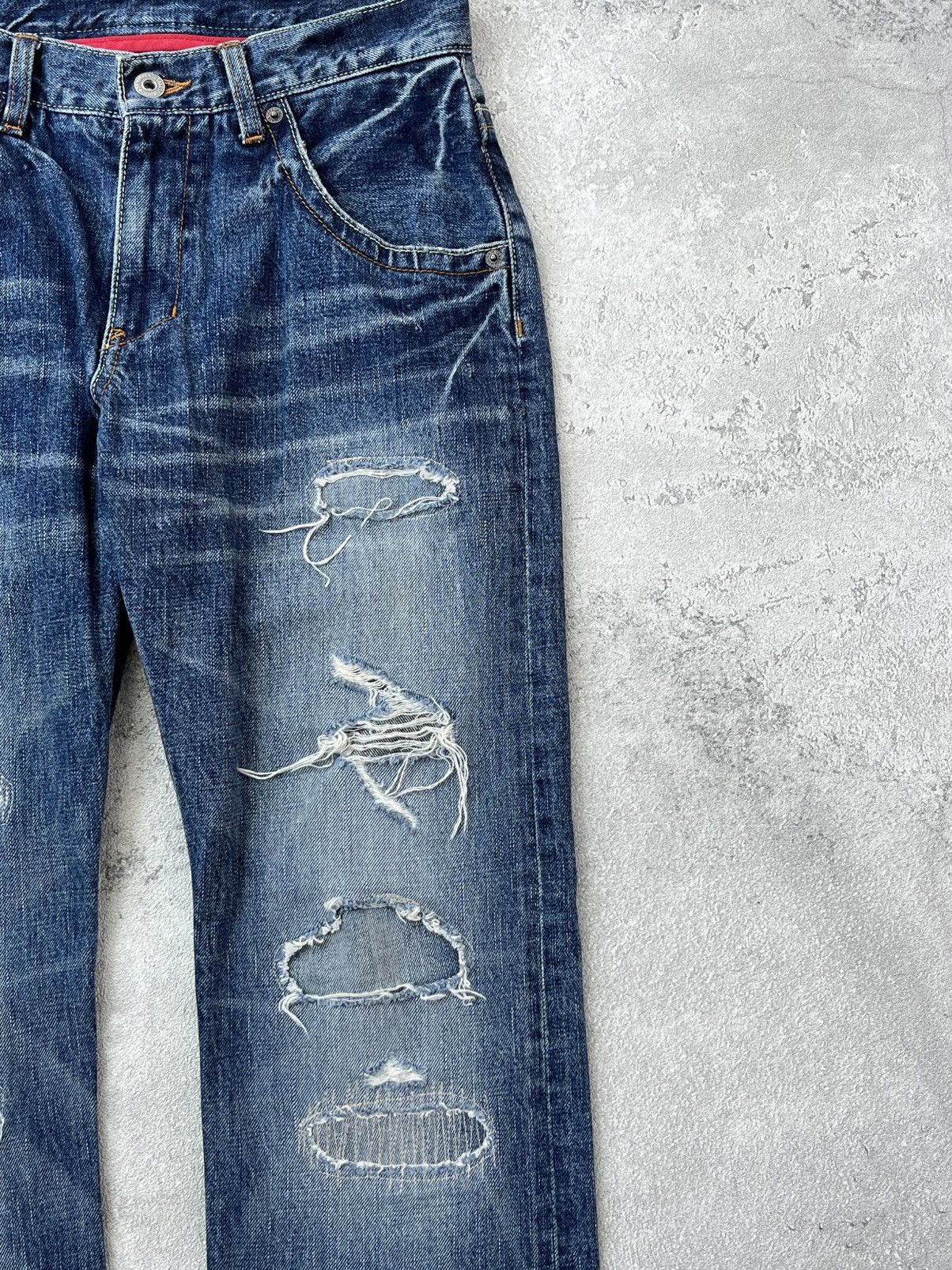 Designer × Japanese Brand × Takeo Kikuchi Distressed Denim Japan Takeo Kikuchi Size US 30 / EU 46 - 5 Thumbnail