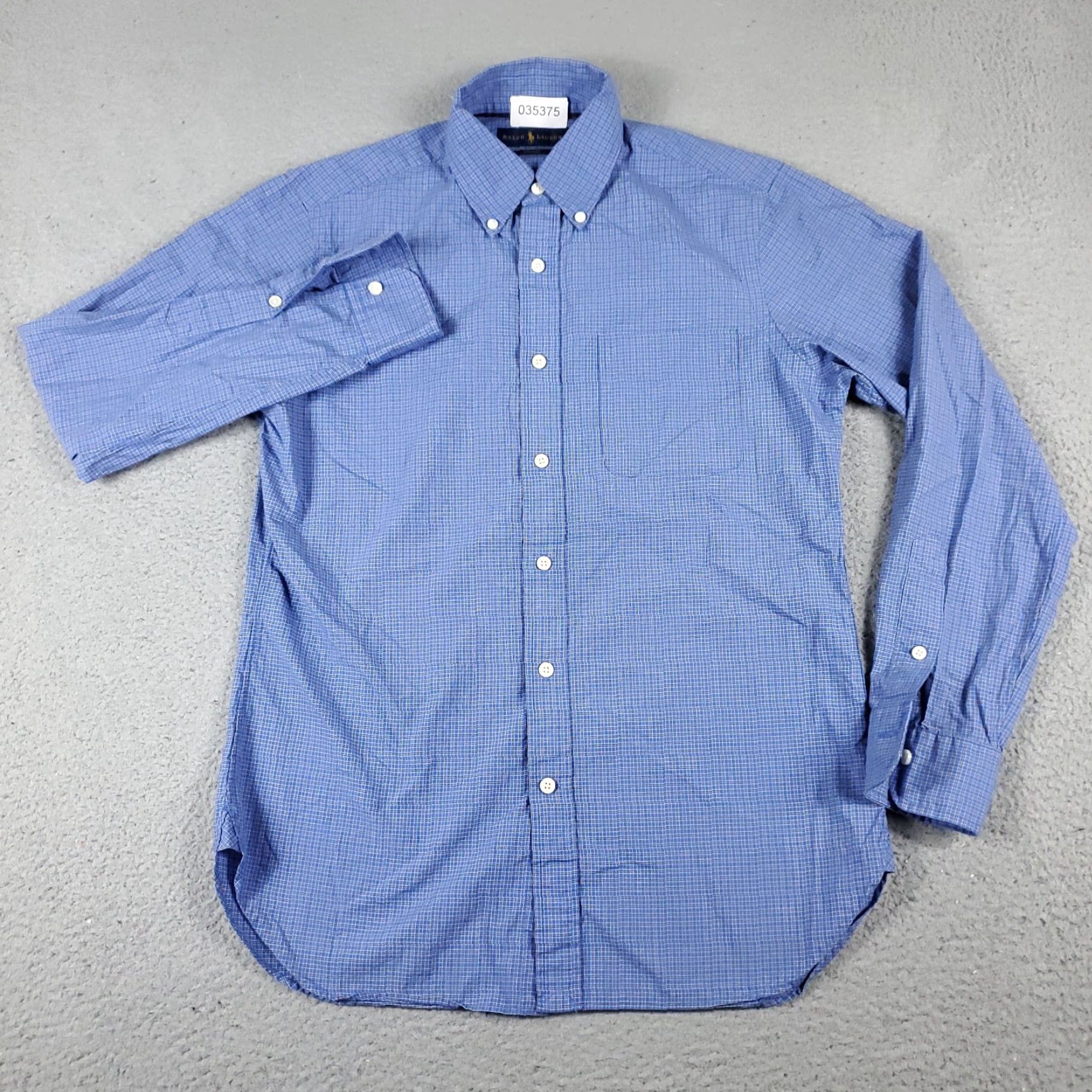Ralph Lauren Ralph Lauren Shirt Mens Small Blue Plaid Button-Up Long Sleeve Cotton Casual Classic Preppy Mens Size US S / EU 44-46 / 1 - 2 Thumbnail