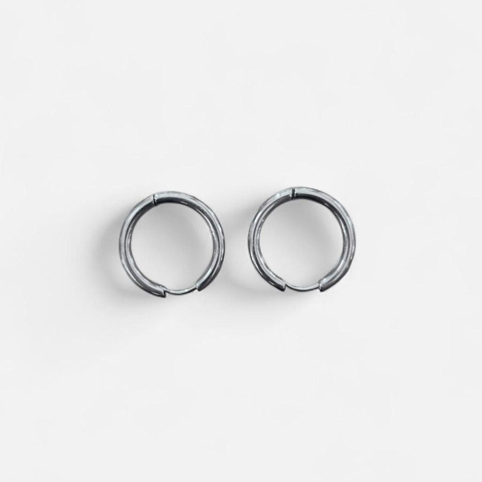 Los Angeles Apparel Los angeles apparel small silver hoop earrings Size ONE SIZE - 1 Thumbnail