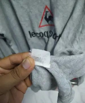 Vintage VINTAGE Le Coq Sportif France Long Sleeve Polo Grey Size US L / EU 52-54 / 3 - 6 Thumbnail