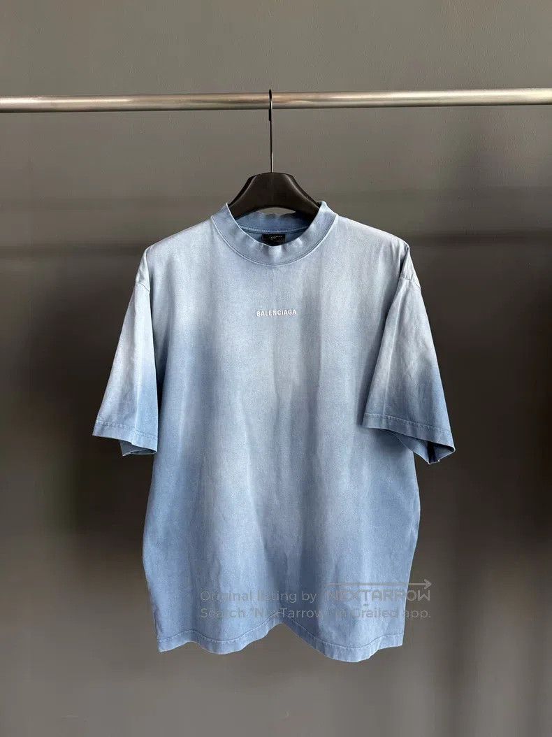 Balenciaga Balenciaga Letter Printed Crew Neck Short Sleeve T-Shirt Size US M / EU 48-50 / 2 - 2 Thumbnail
