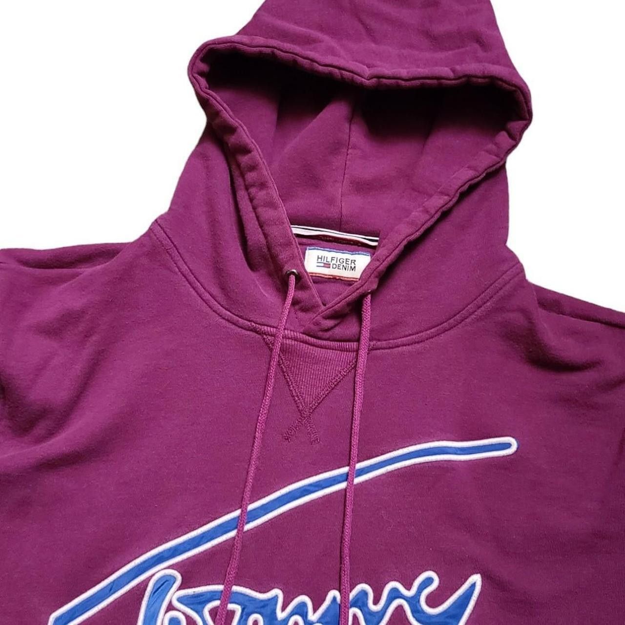 Tommy Hilfiger Purple Tommy Hilfiger Denim Signature Hoodie - Size: L Size US L / EU 52-54 / 3 - 4 Thumbnail